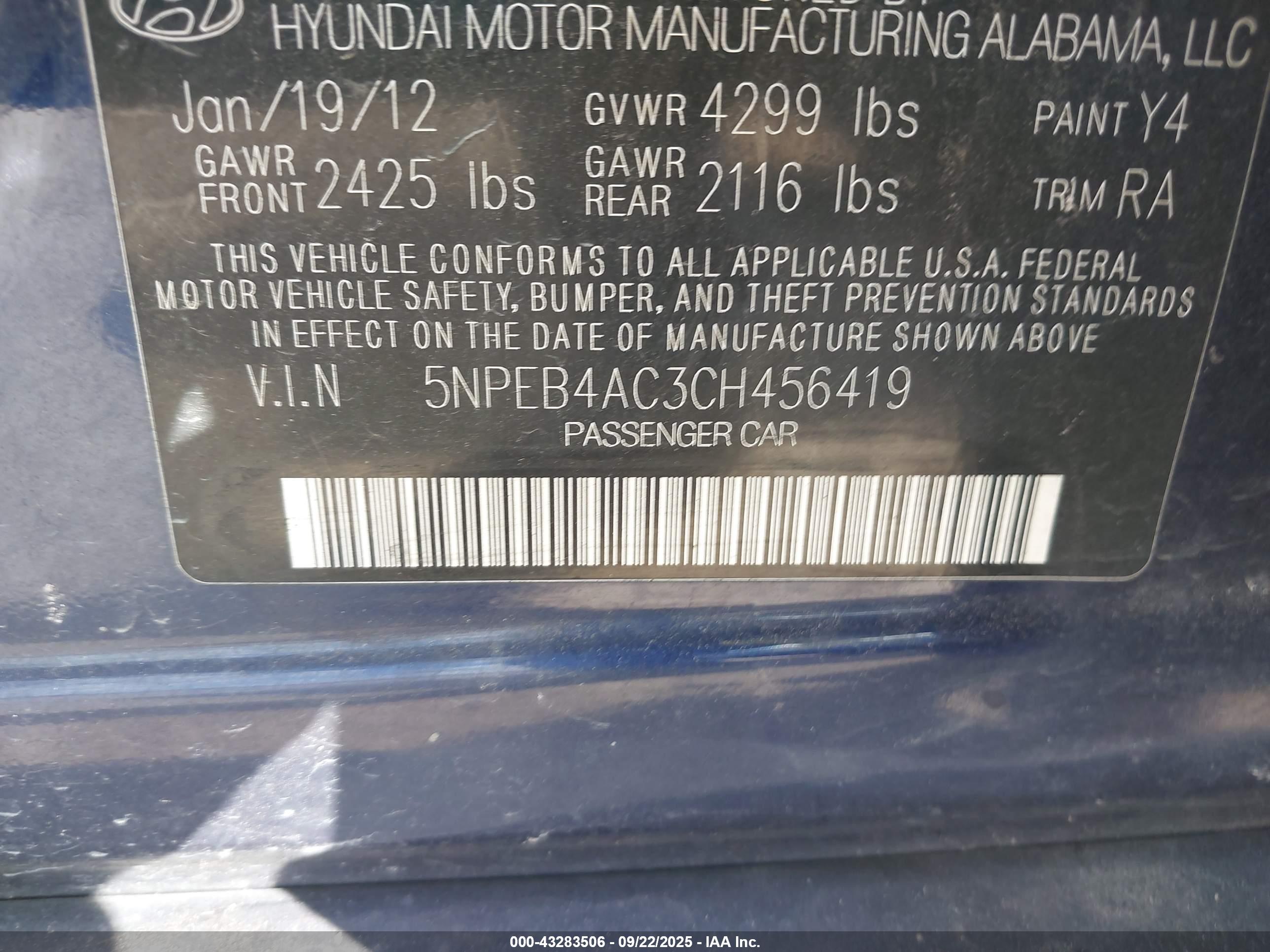HYUNDAI SONATA image 9