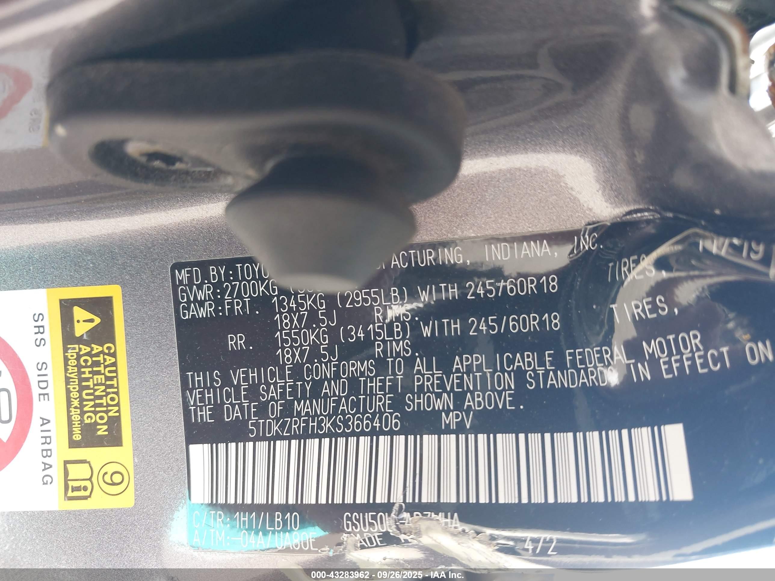 TOYOTA HIGHLANDER image 9