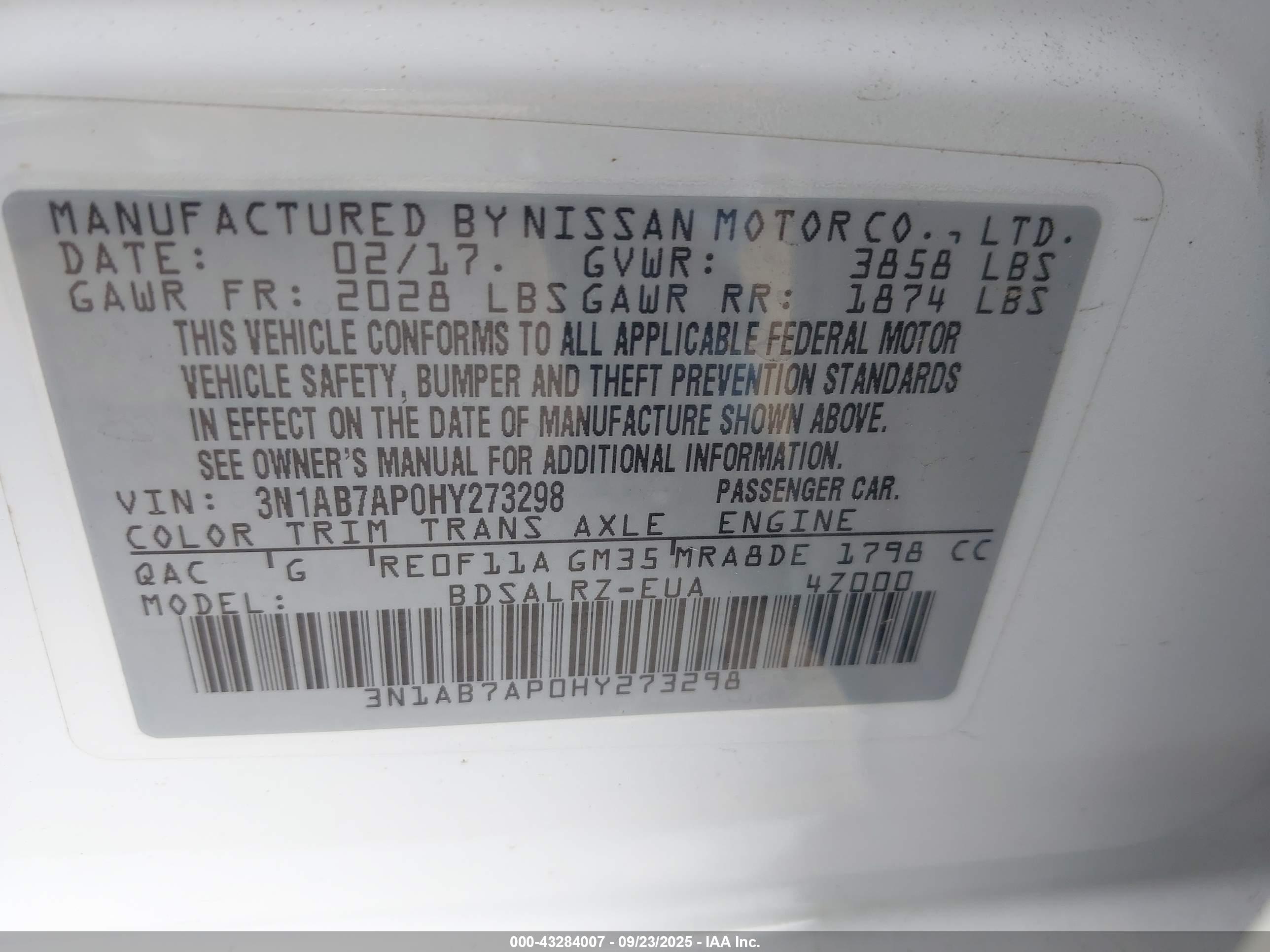 NISSAN SENTRA image 9
