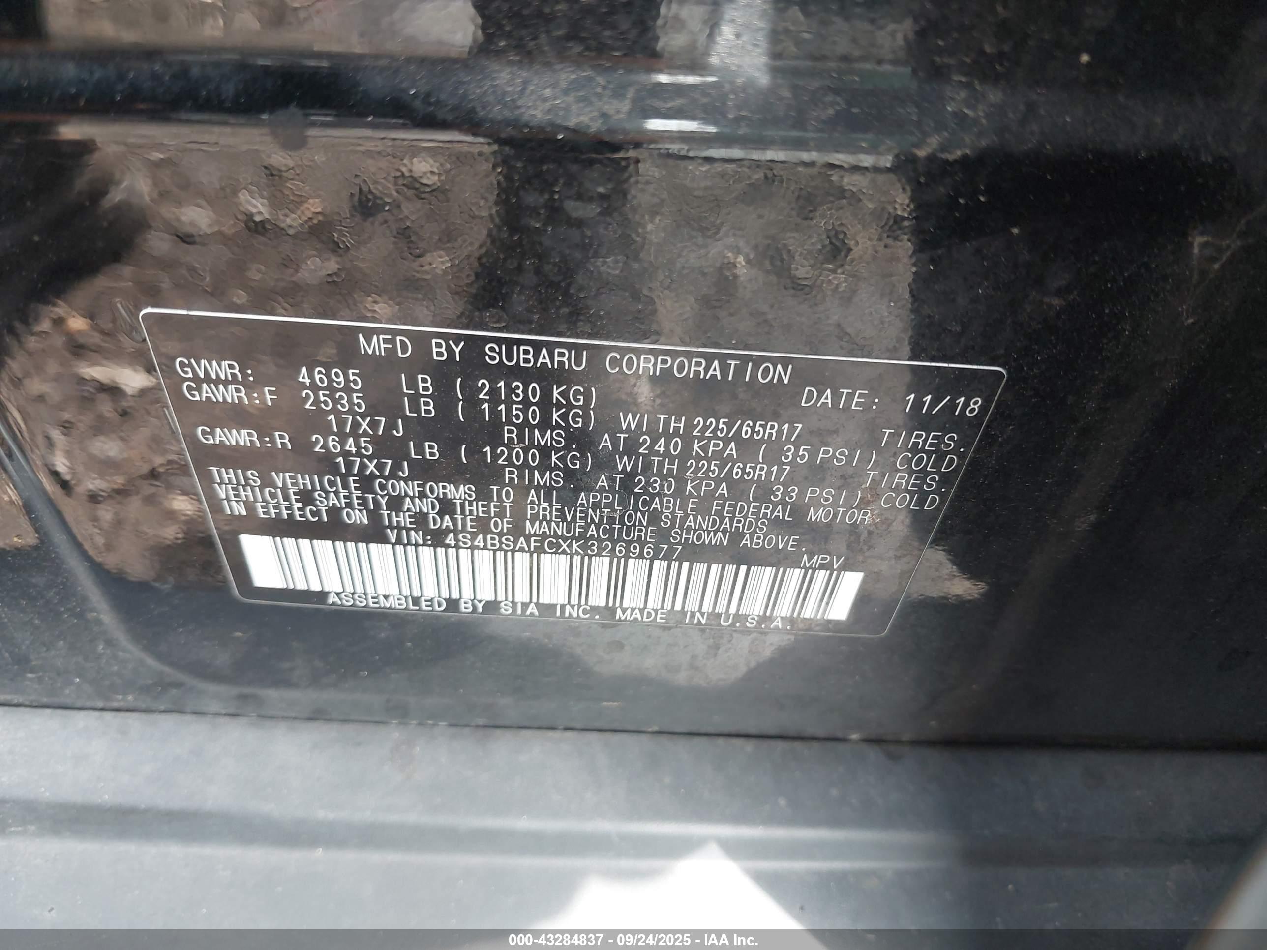 SUBARU OUTBACK image 9