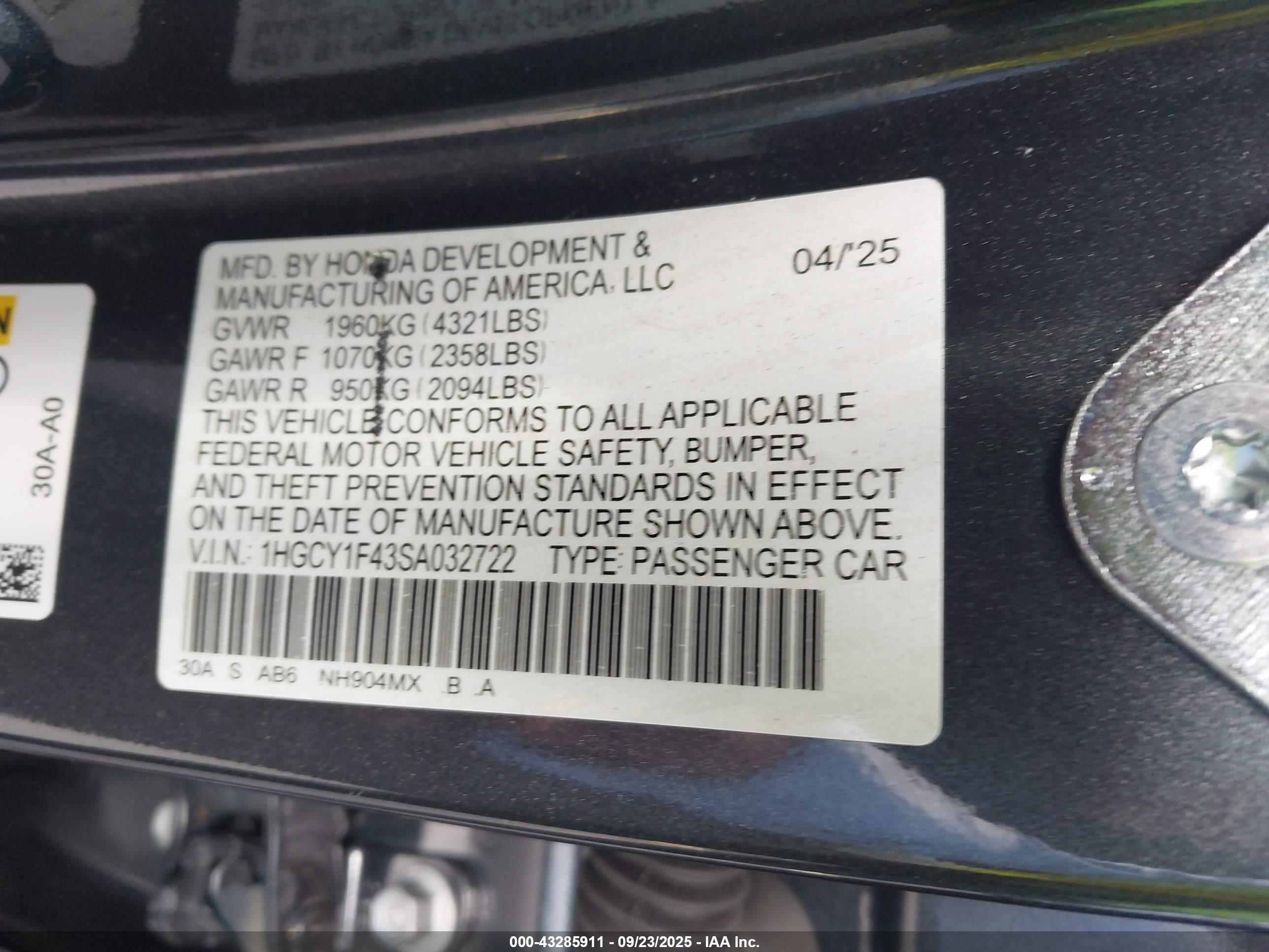 HONDA ACCORD image 9