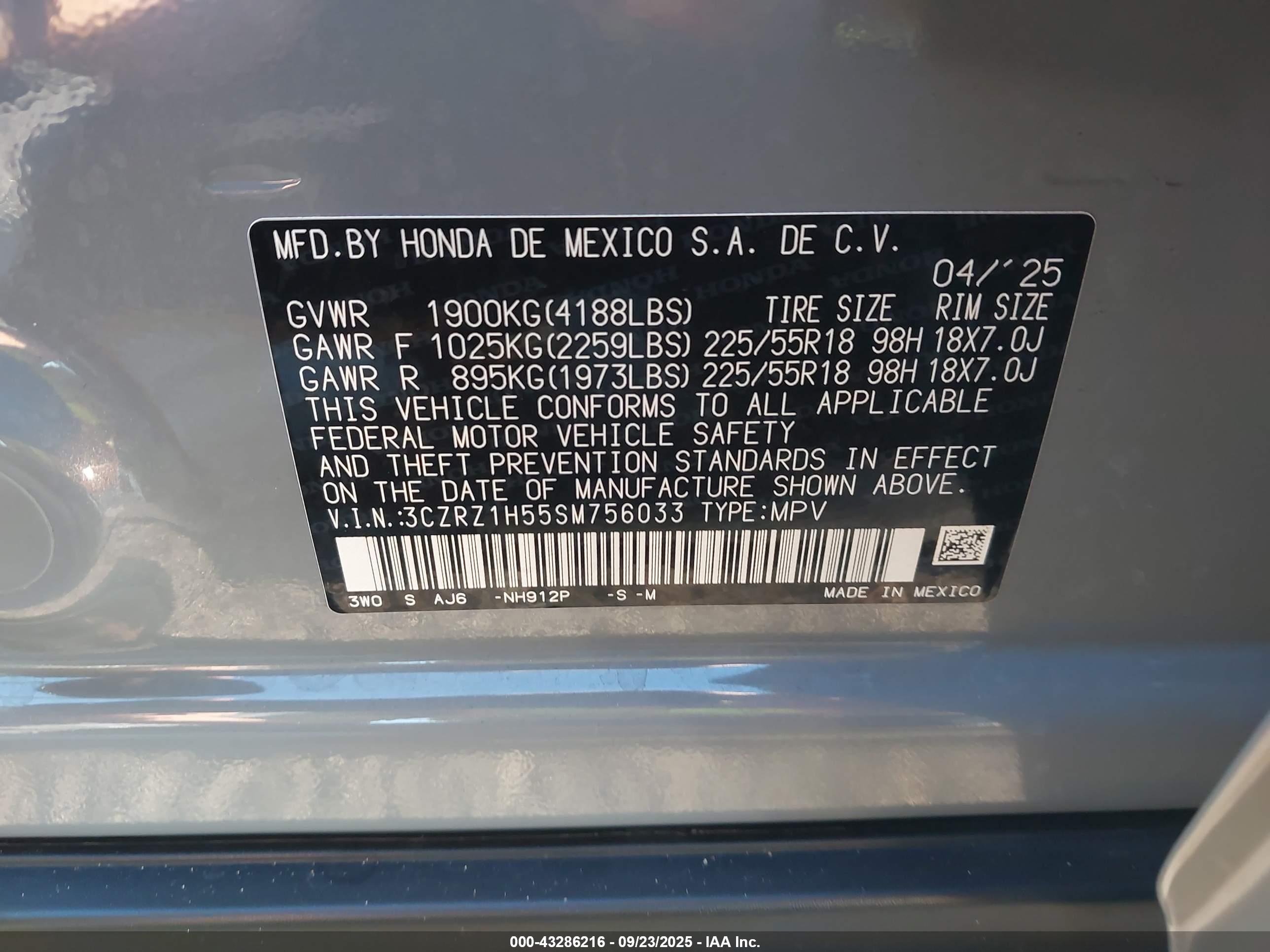 HONDA HR-V image 9