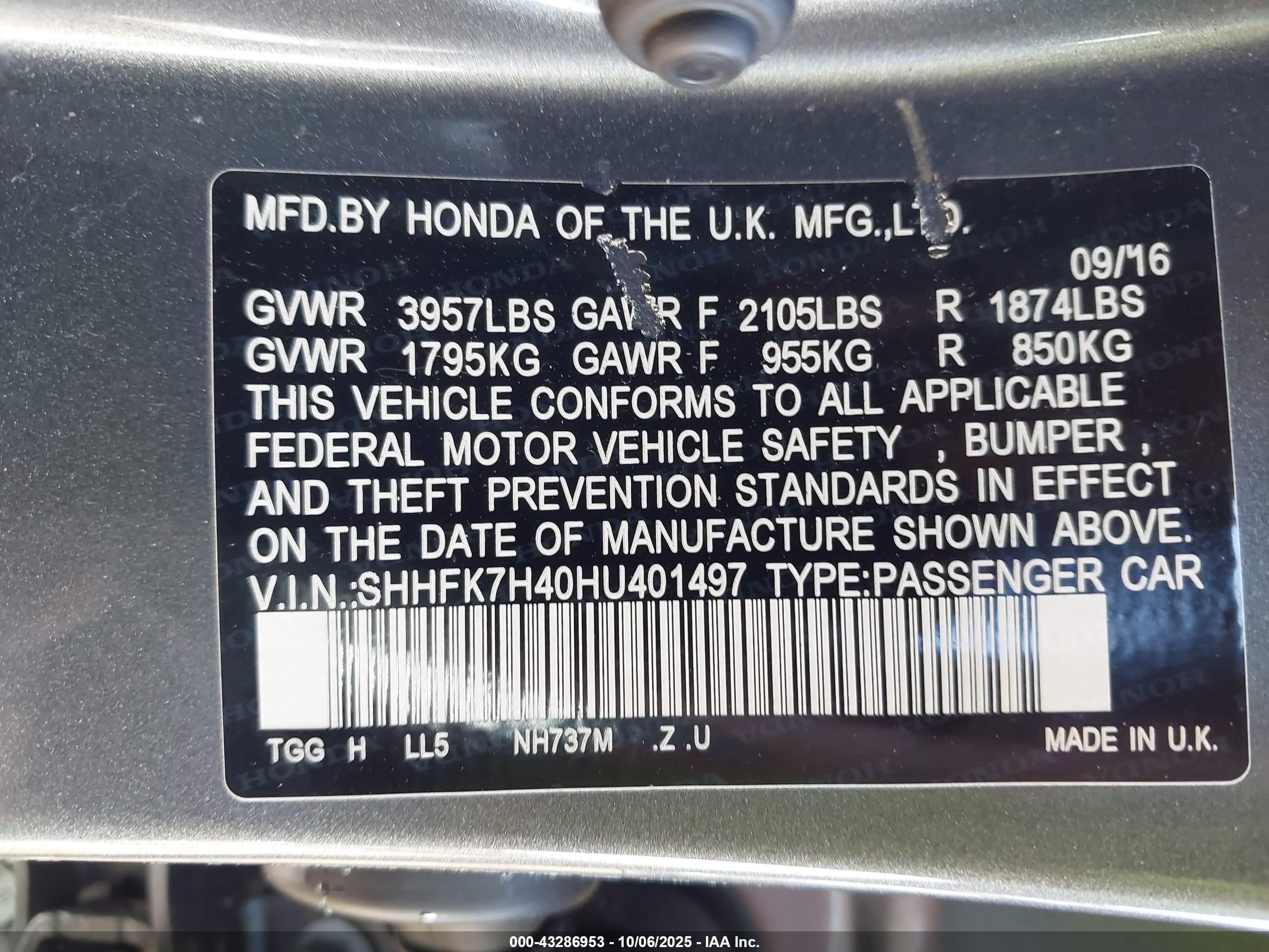 HONDA CIVIC image 9