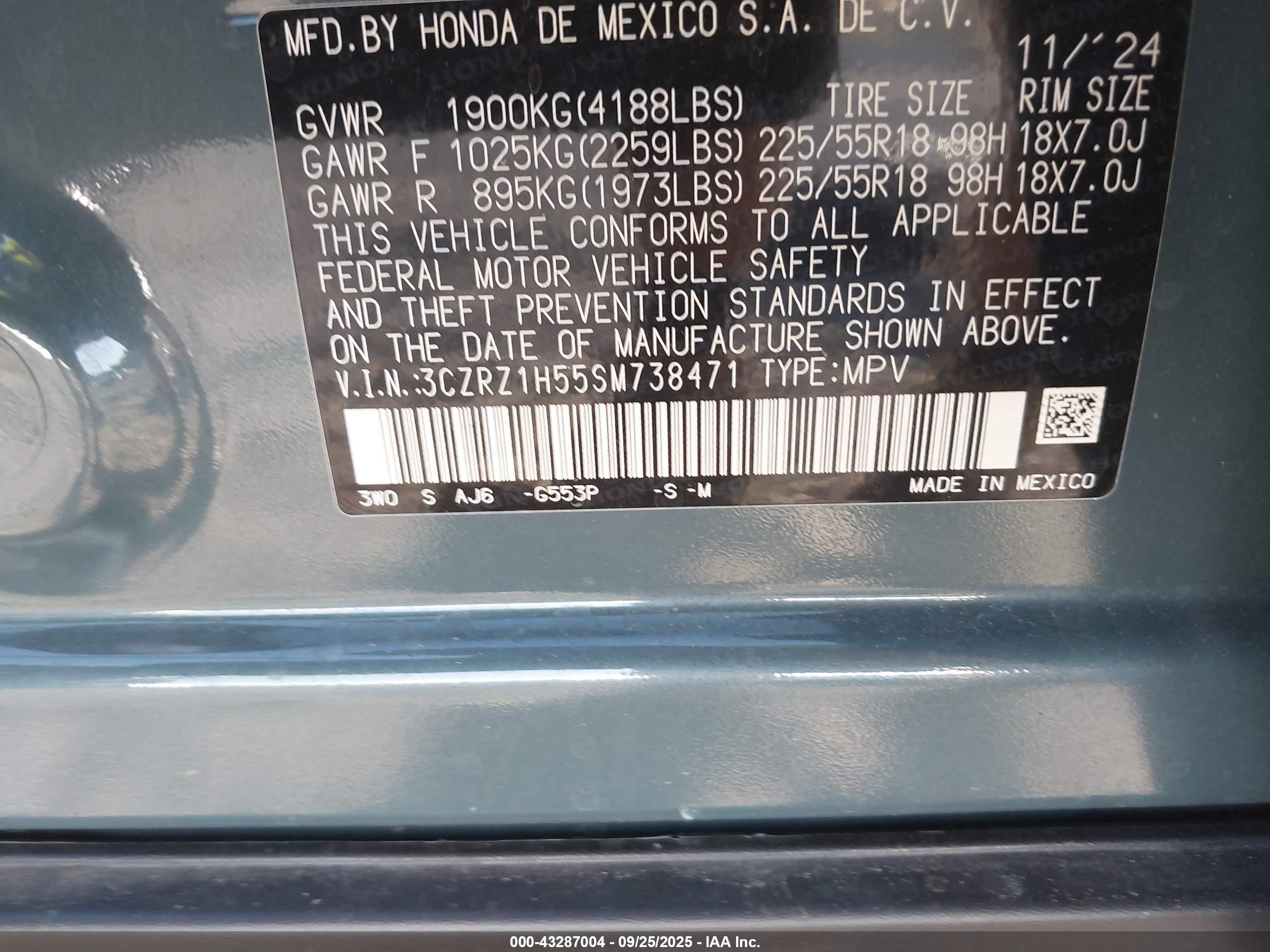 HONDA HR-V image 9