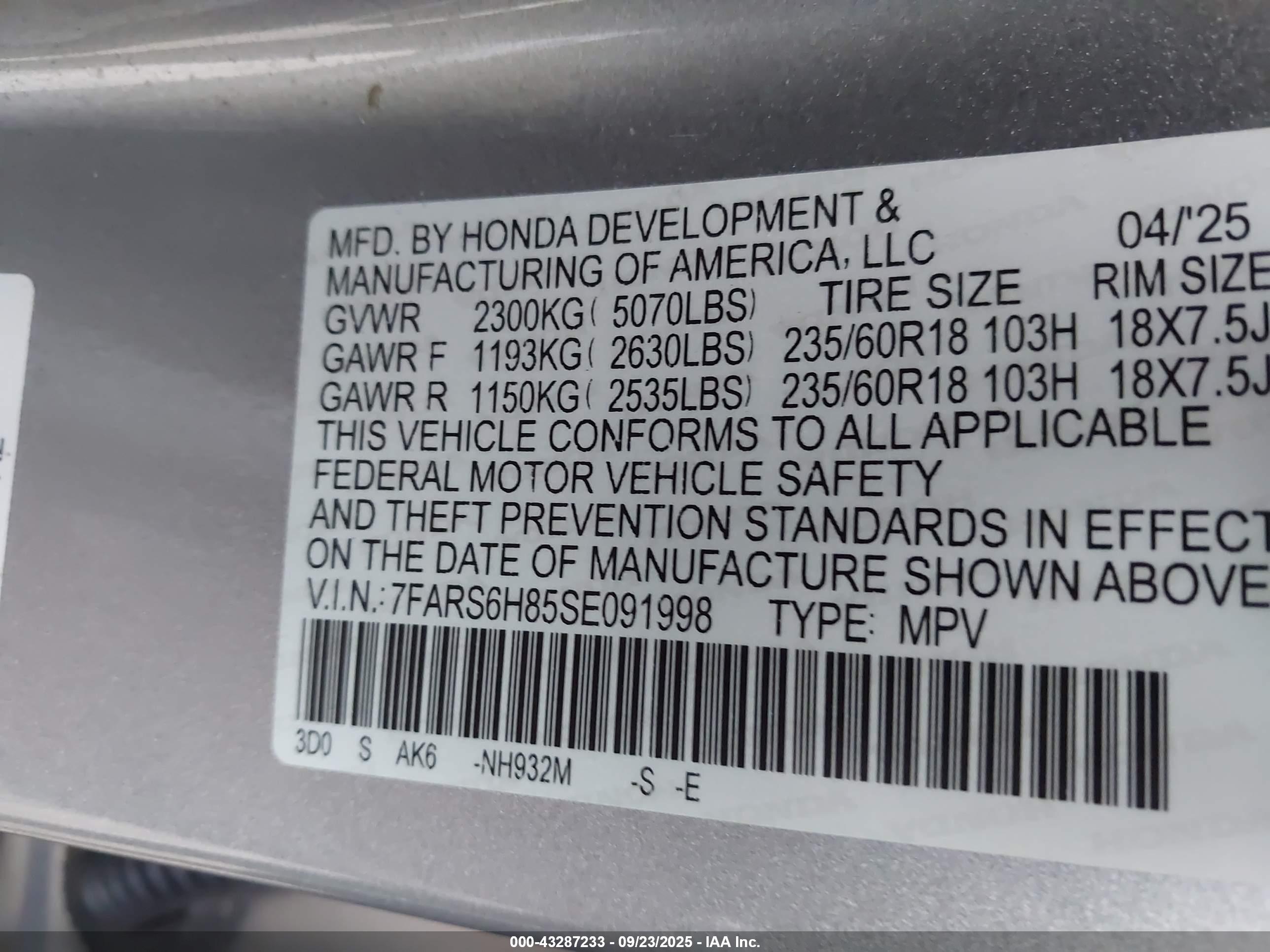 HONDA CR-V image 9
