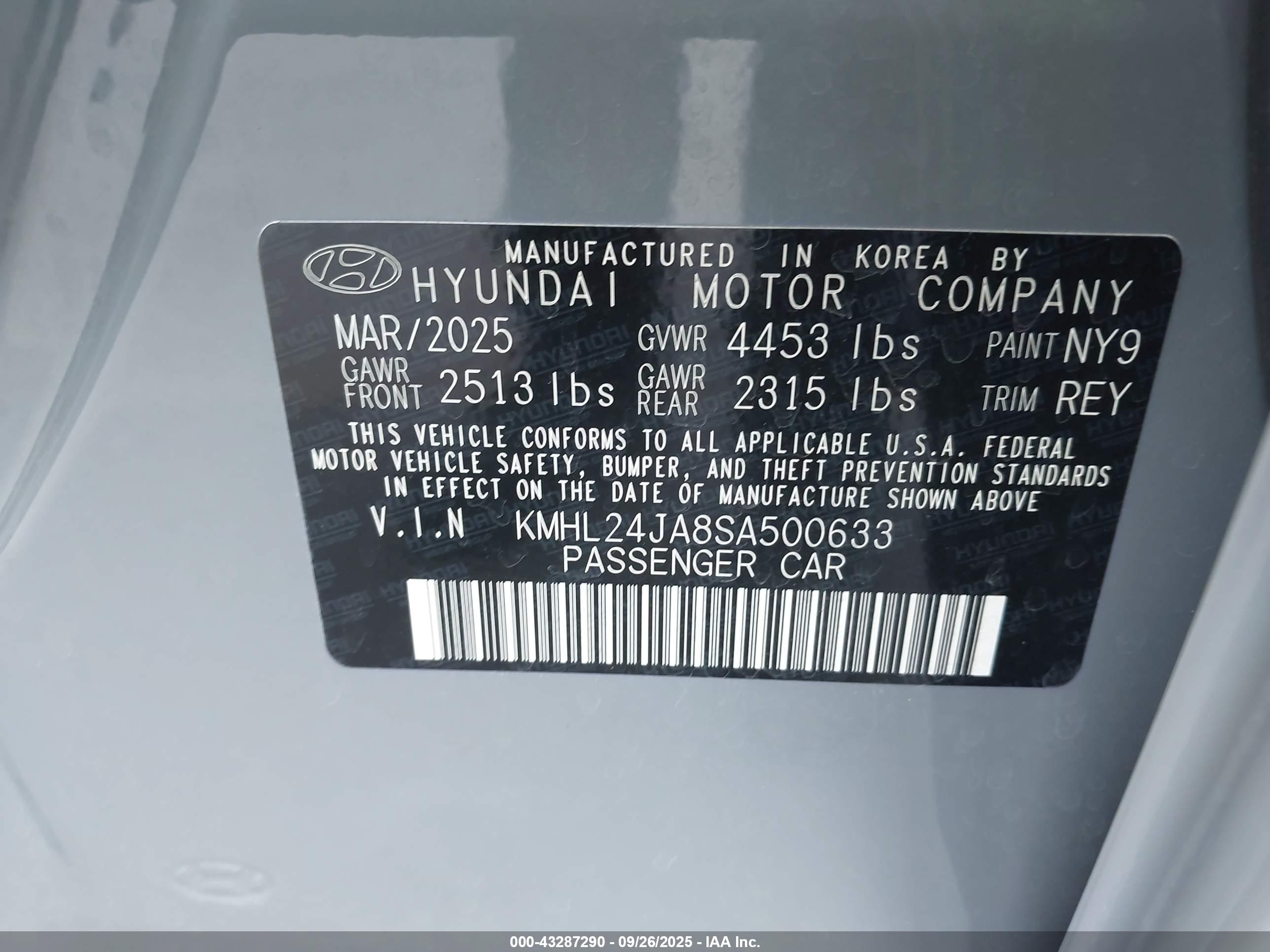 HYUNDAI SONATA image 9