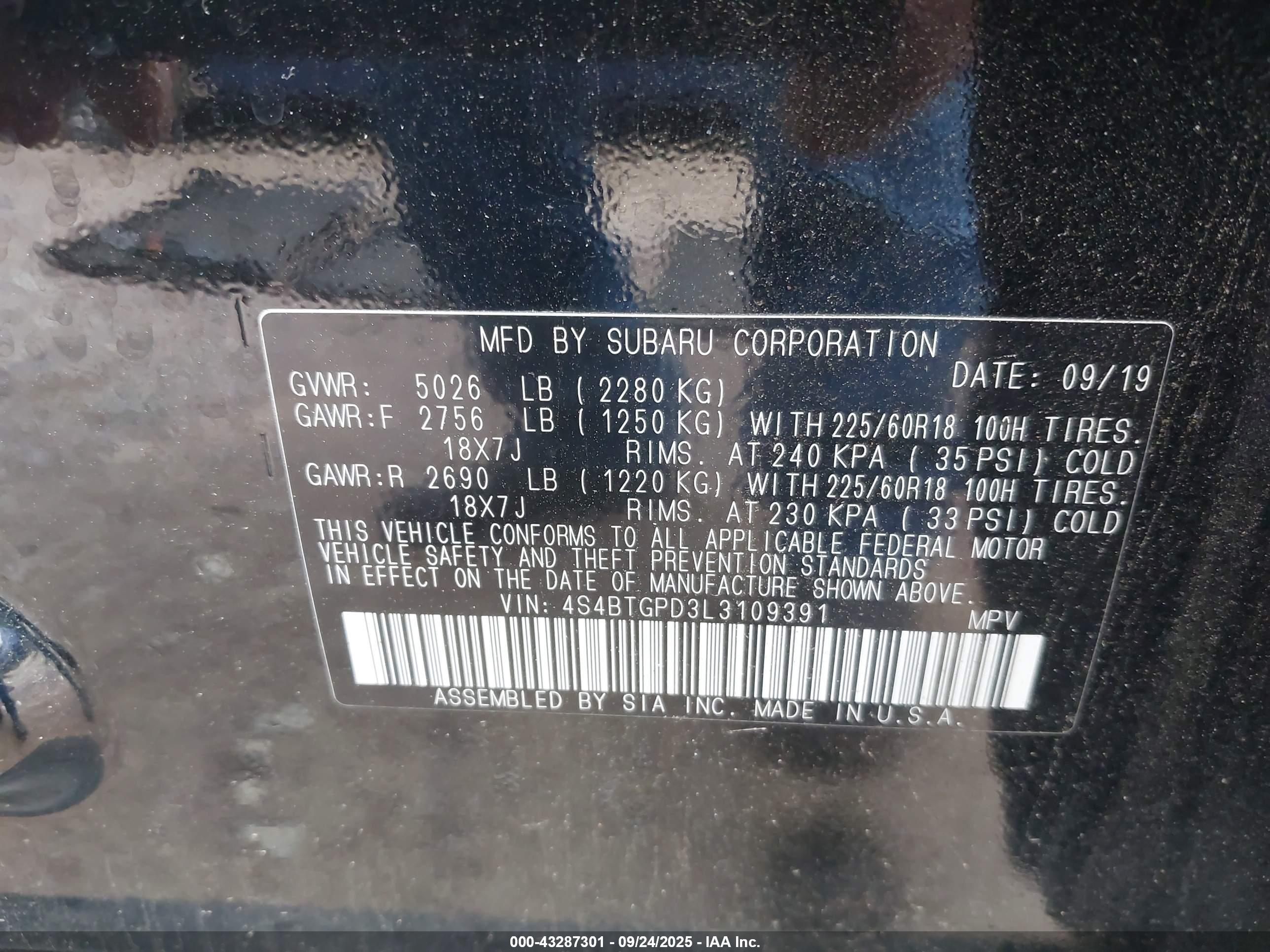 SUBARU OUTBACK image 9