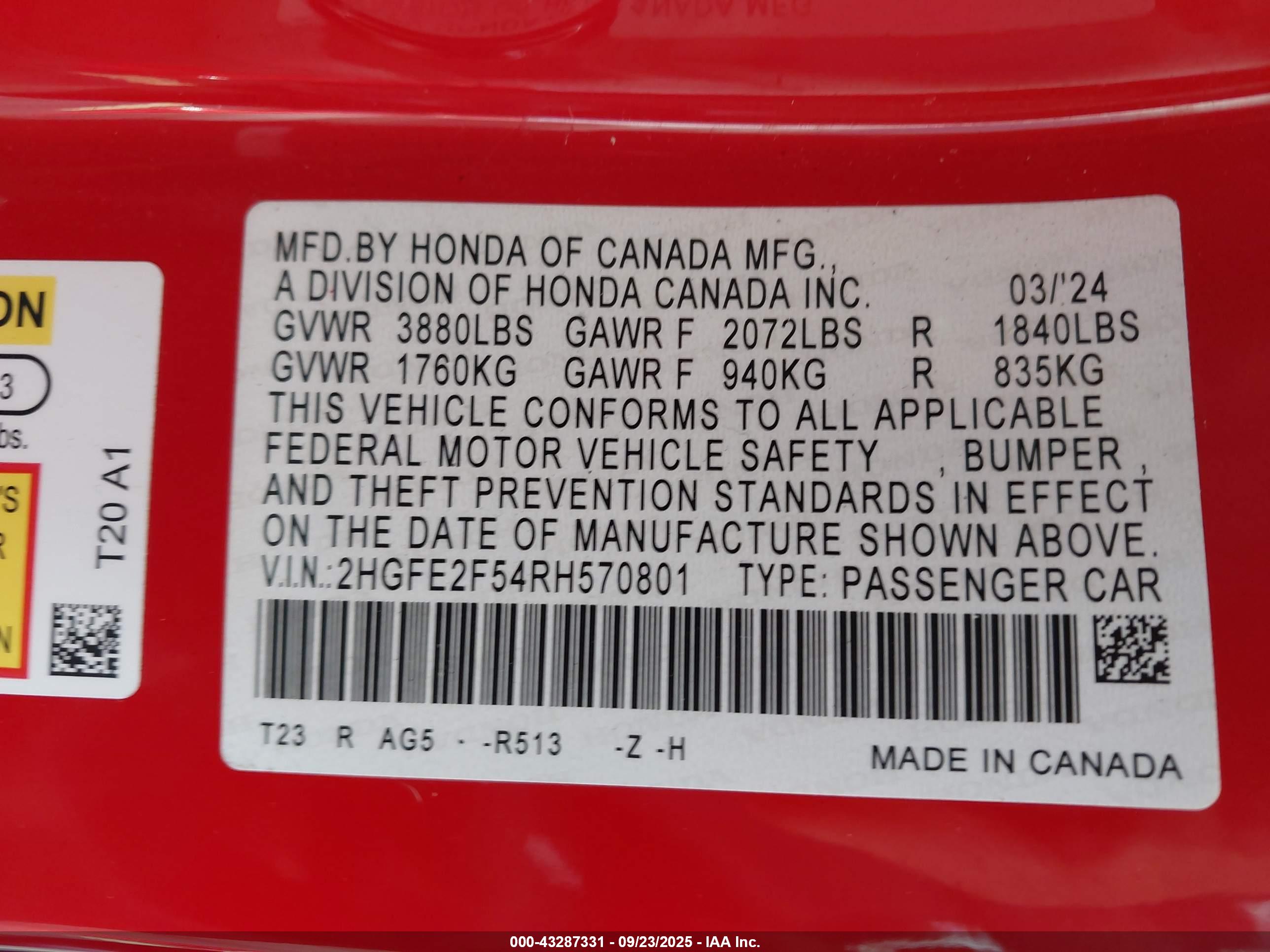 HONDA CIVIC image 9