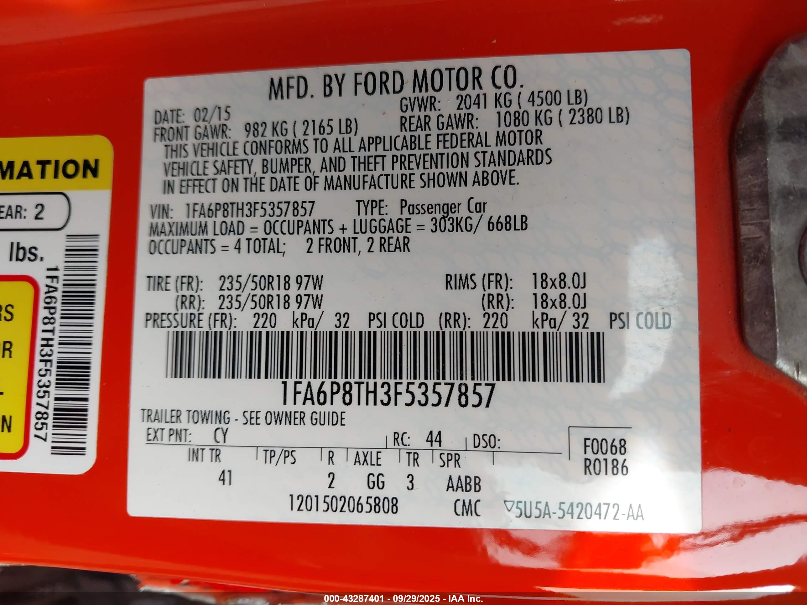 FORD MUSTANG image 9