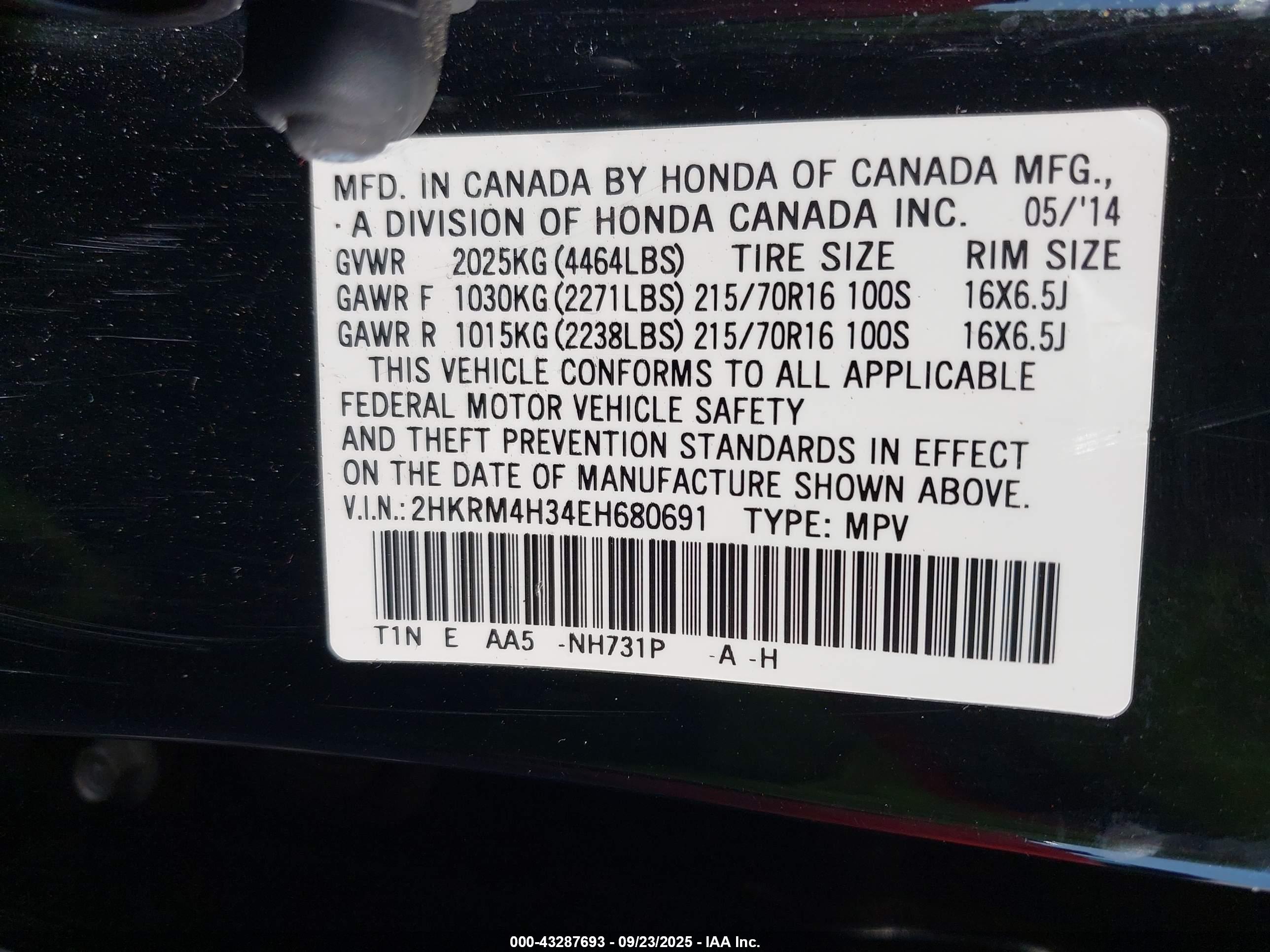 HONDA CR-V image 9