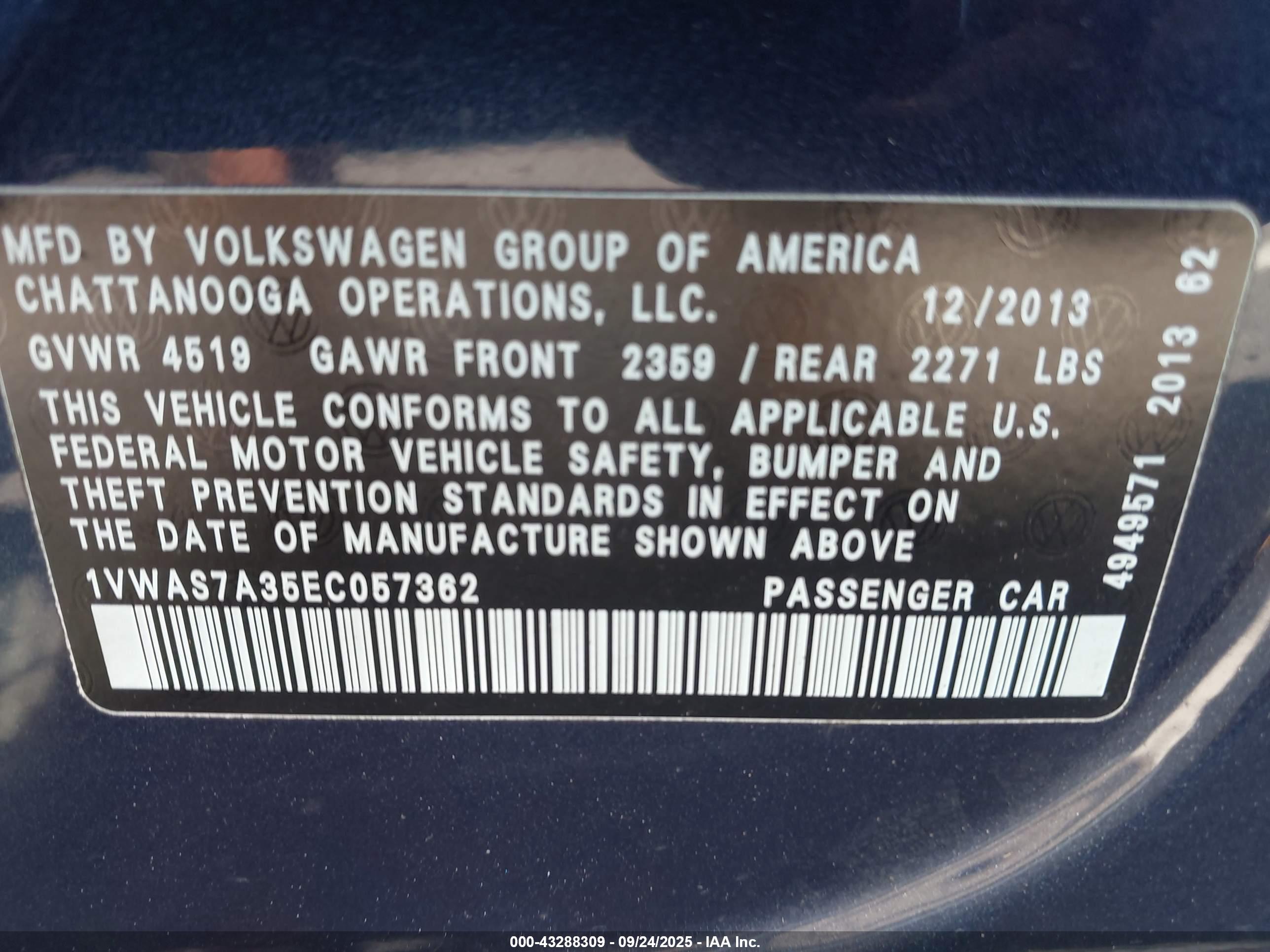 VOLKSWAGEN PASSAT image 9