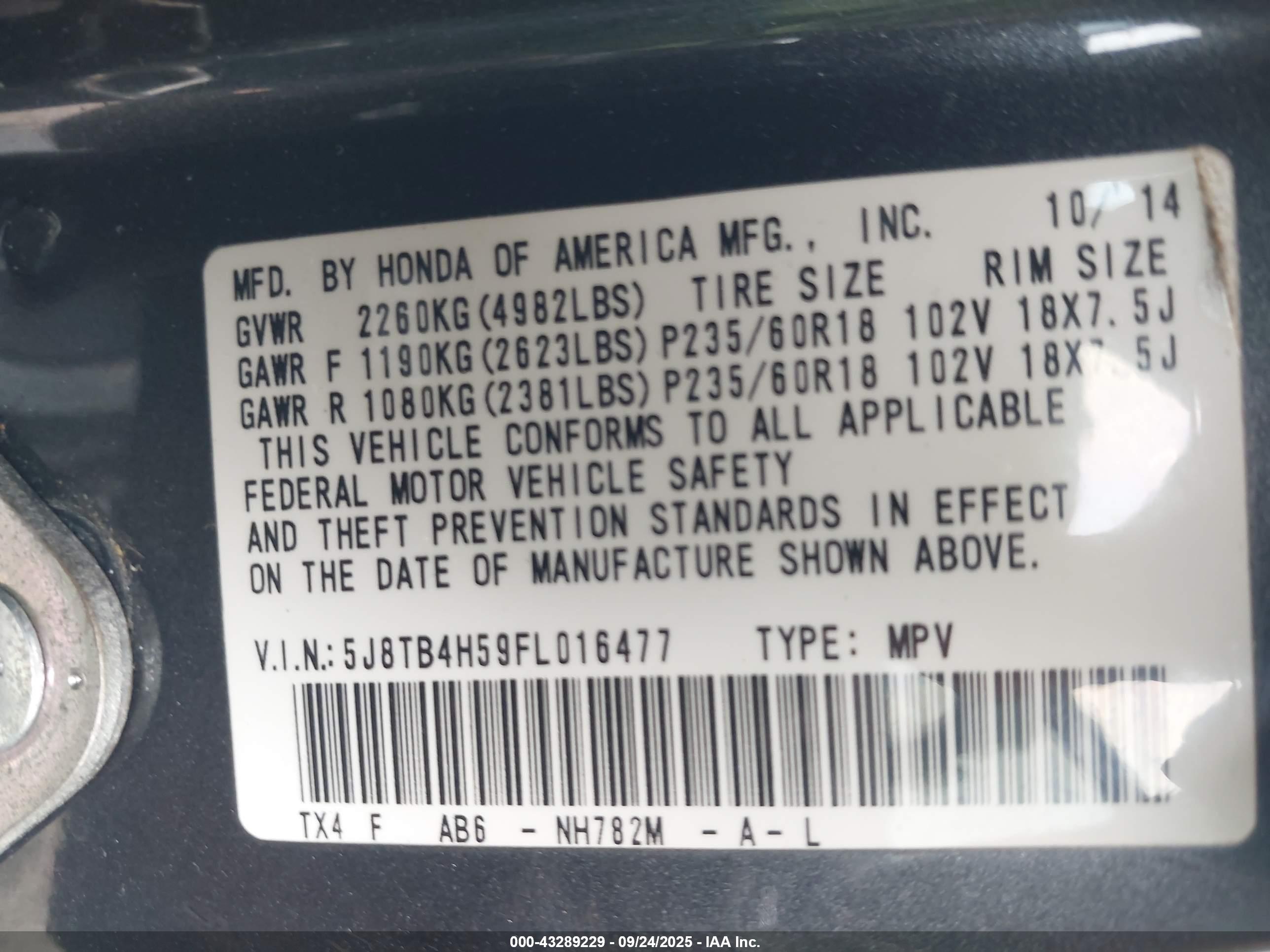 ACURA RDX image 9