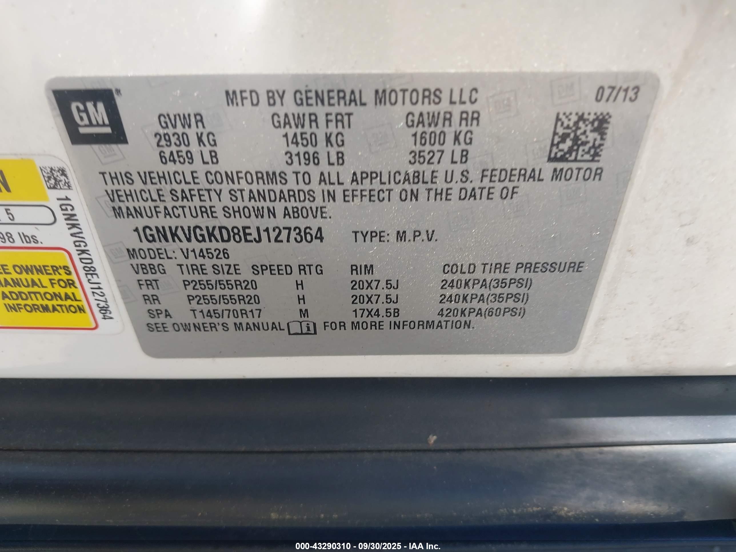 CHEVROLET TRAVERSE image 9