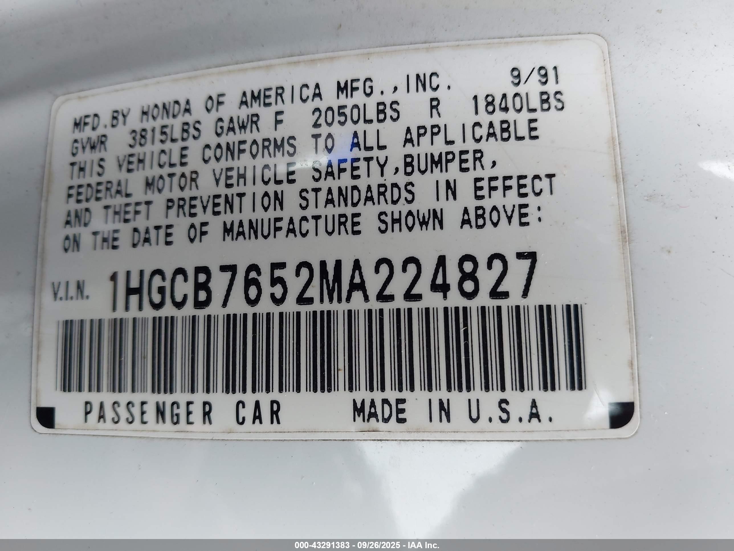 HONDA ACCORD image 9