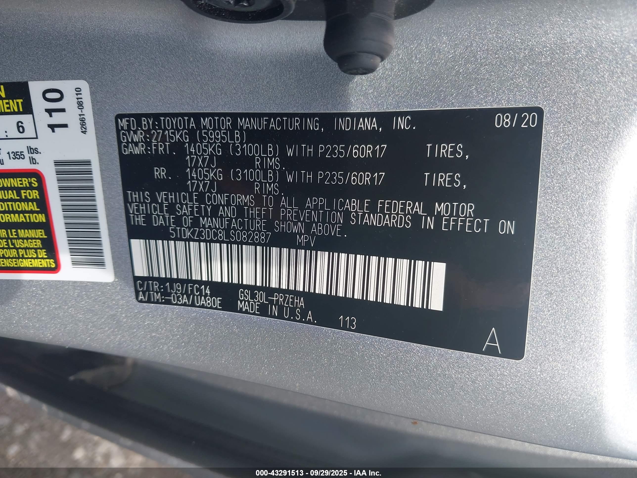 TOYOTA SIENNA image 9