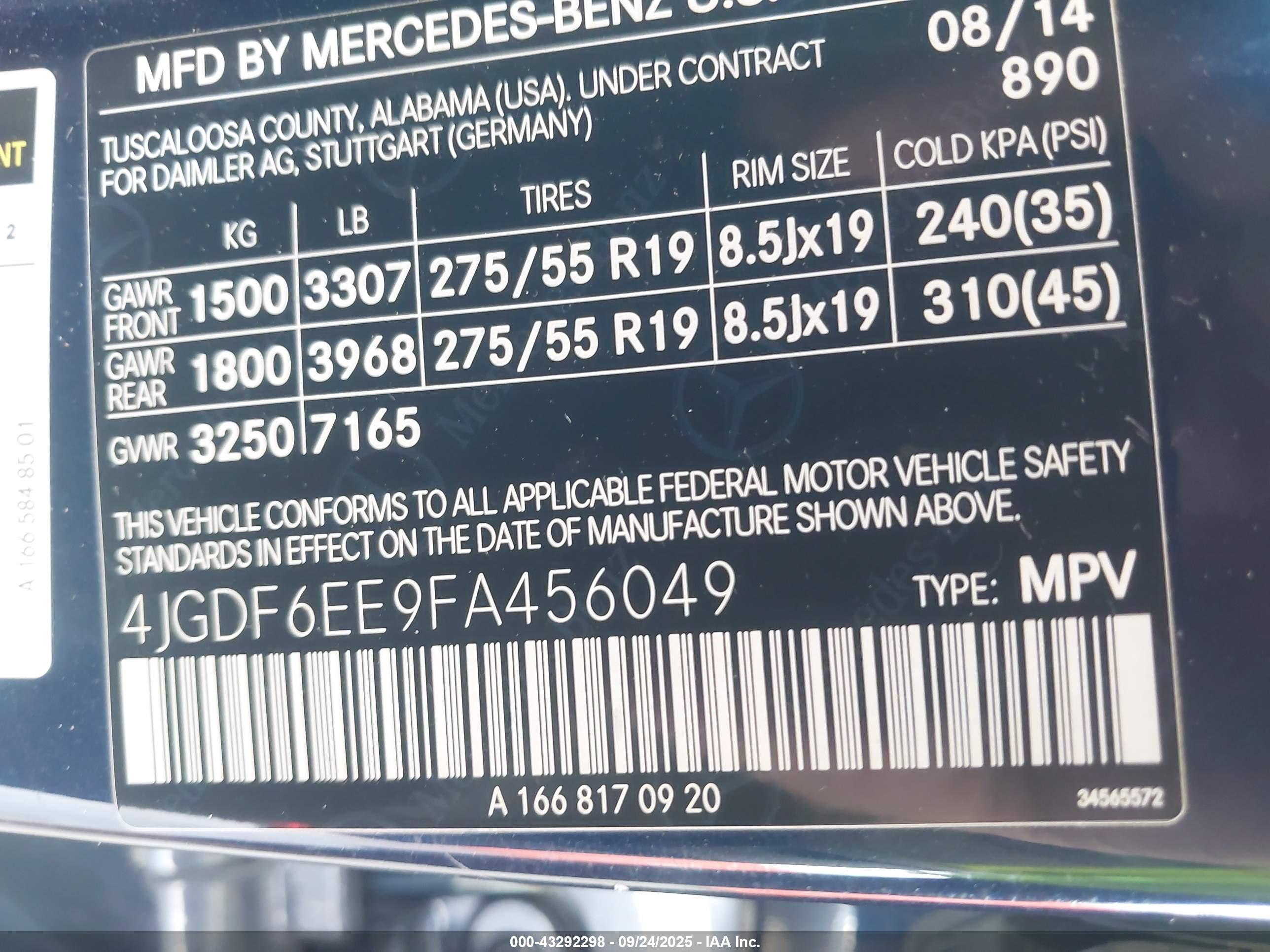 MERCEDES-BENZ GL image 9