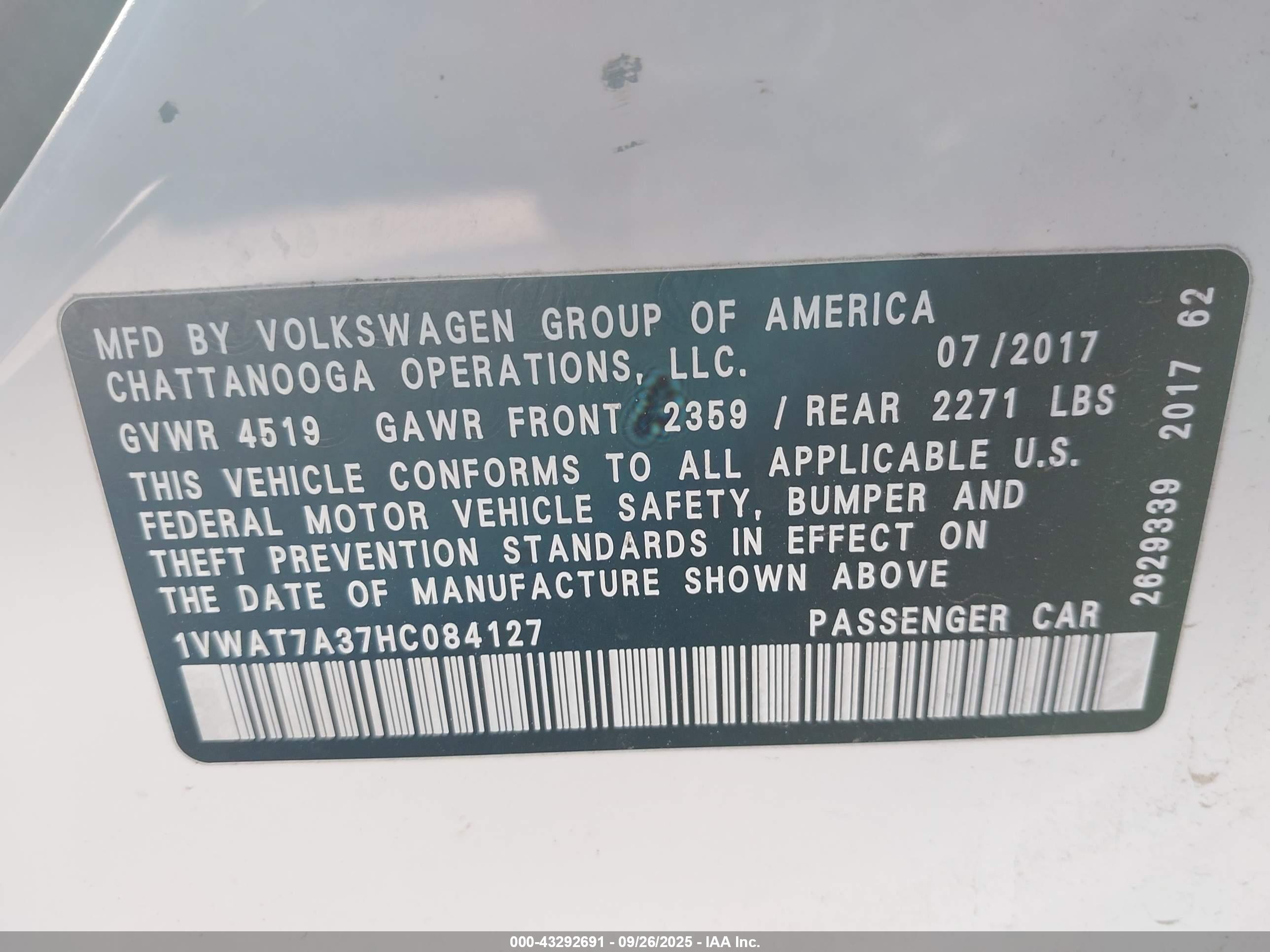VOLKSWAGEN PASSAT image 9