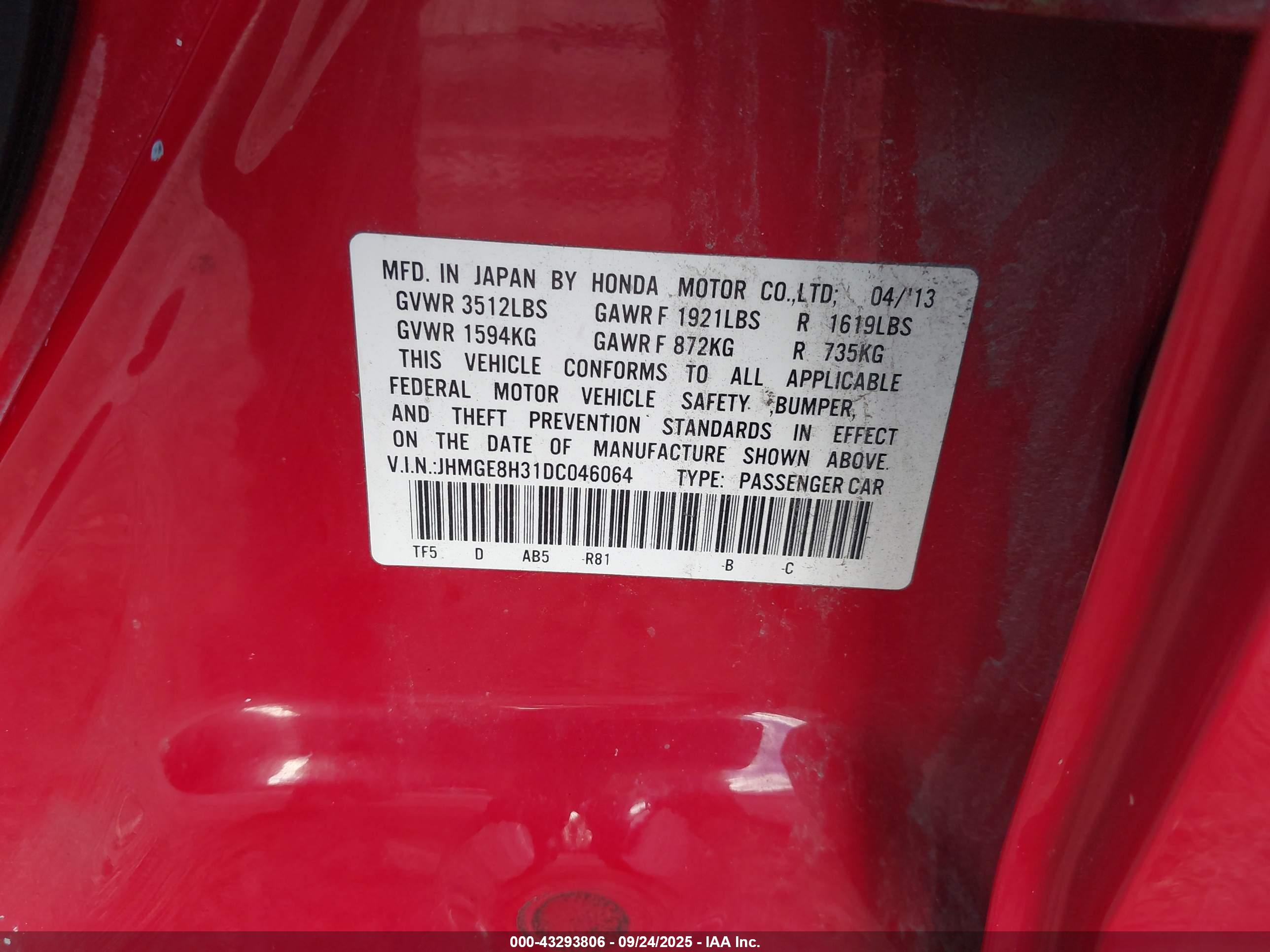 HONDA FIT image 9