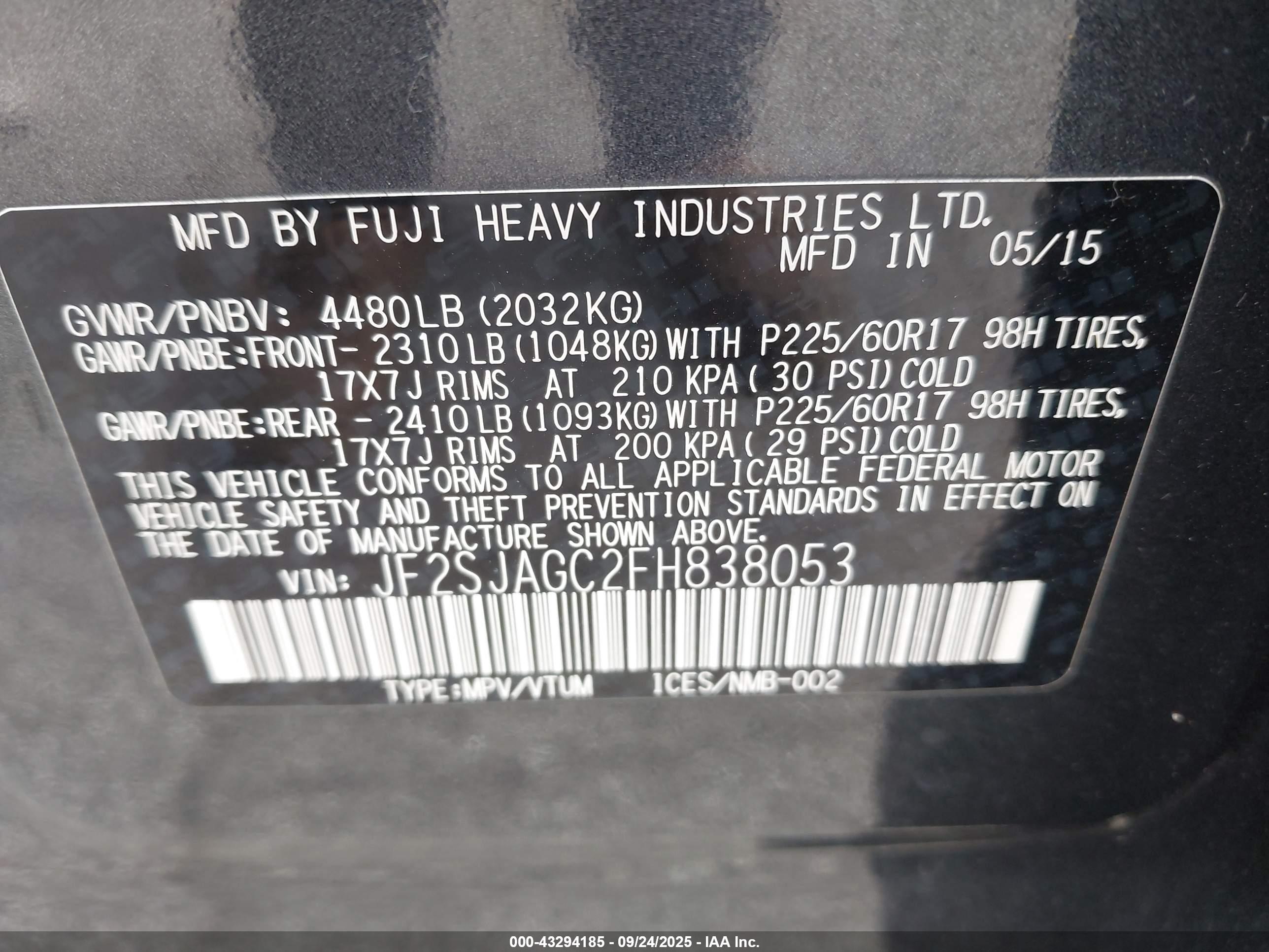 SUBARU FORESTER image 9