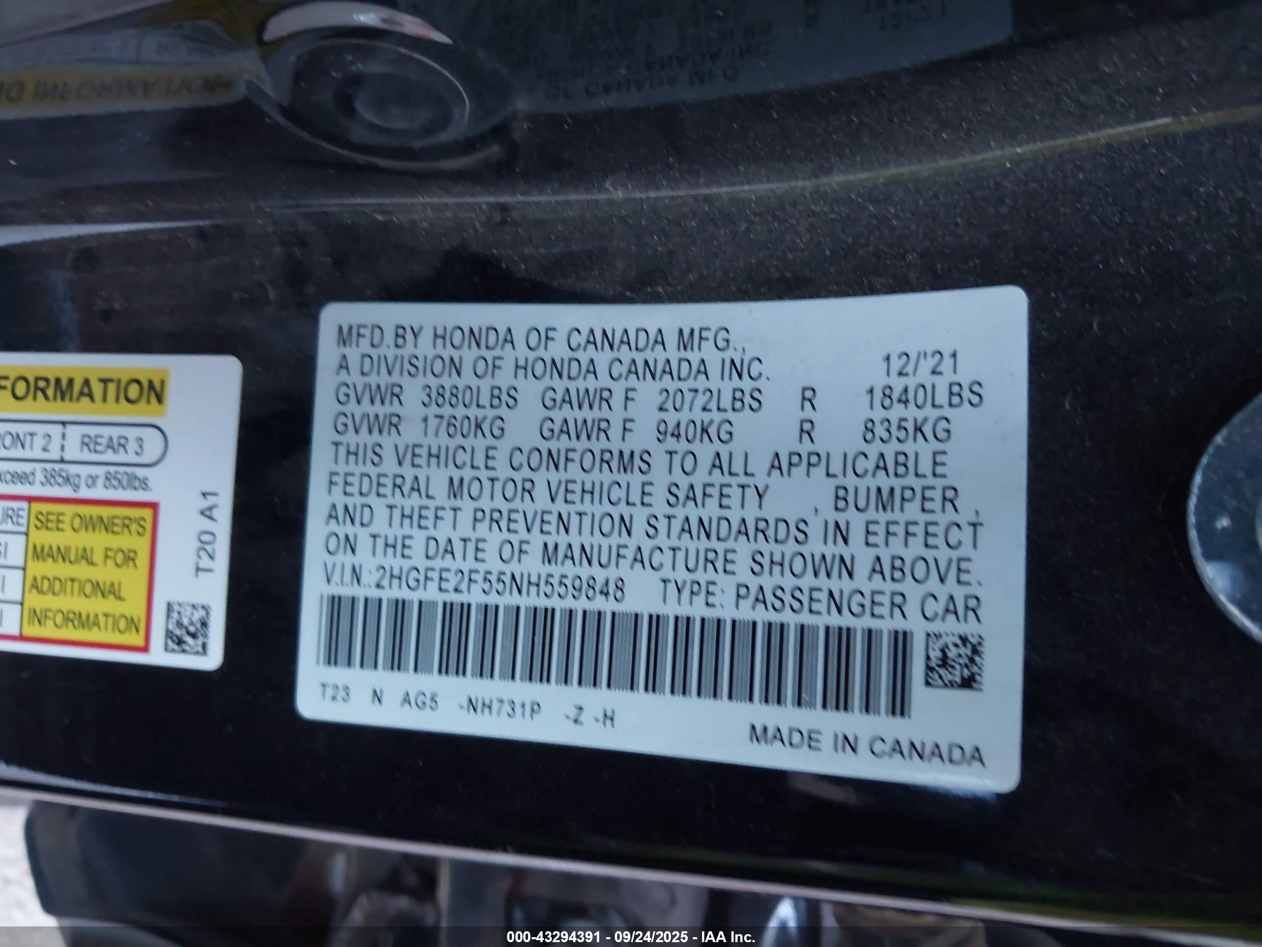 HONDA CIVIC image 9