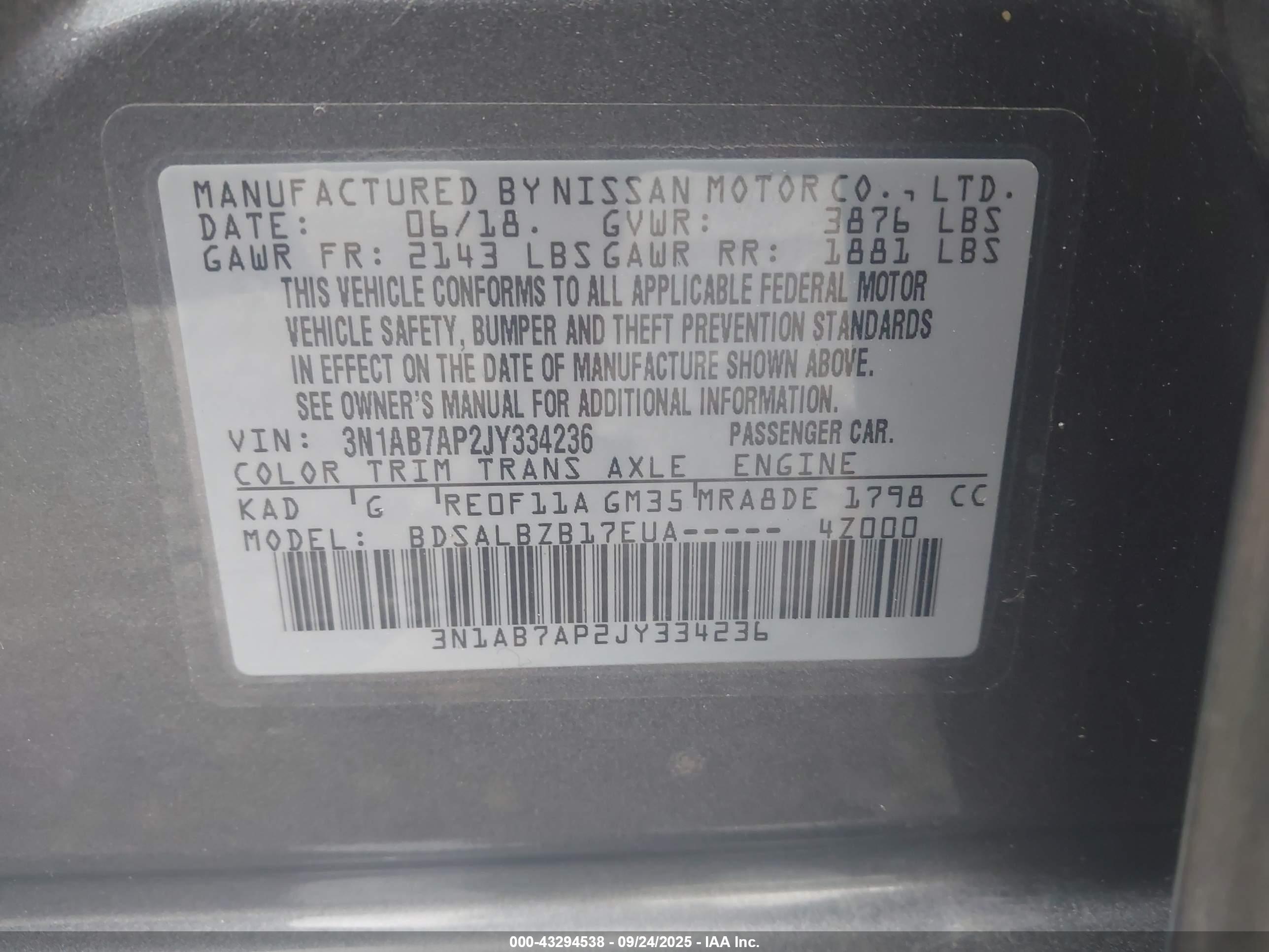 NISSAN SENTRA image 9
