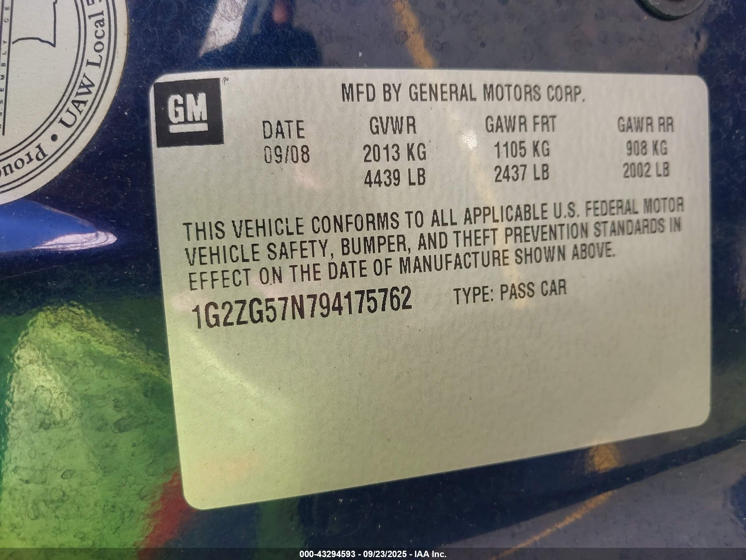 PONTIAC G6 image 9