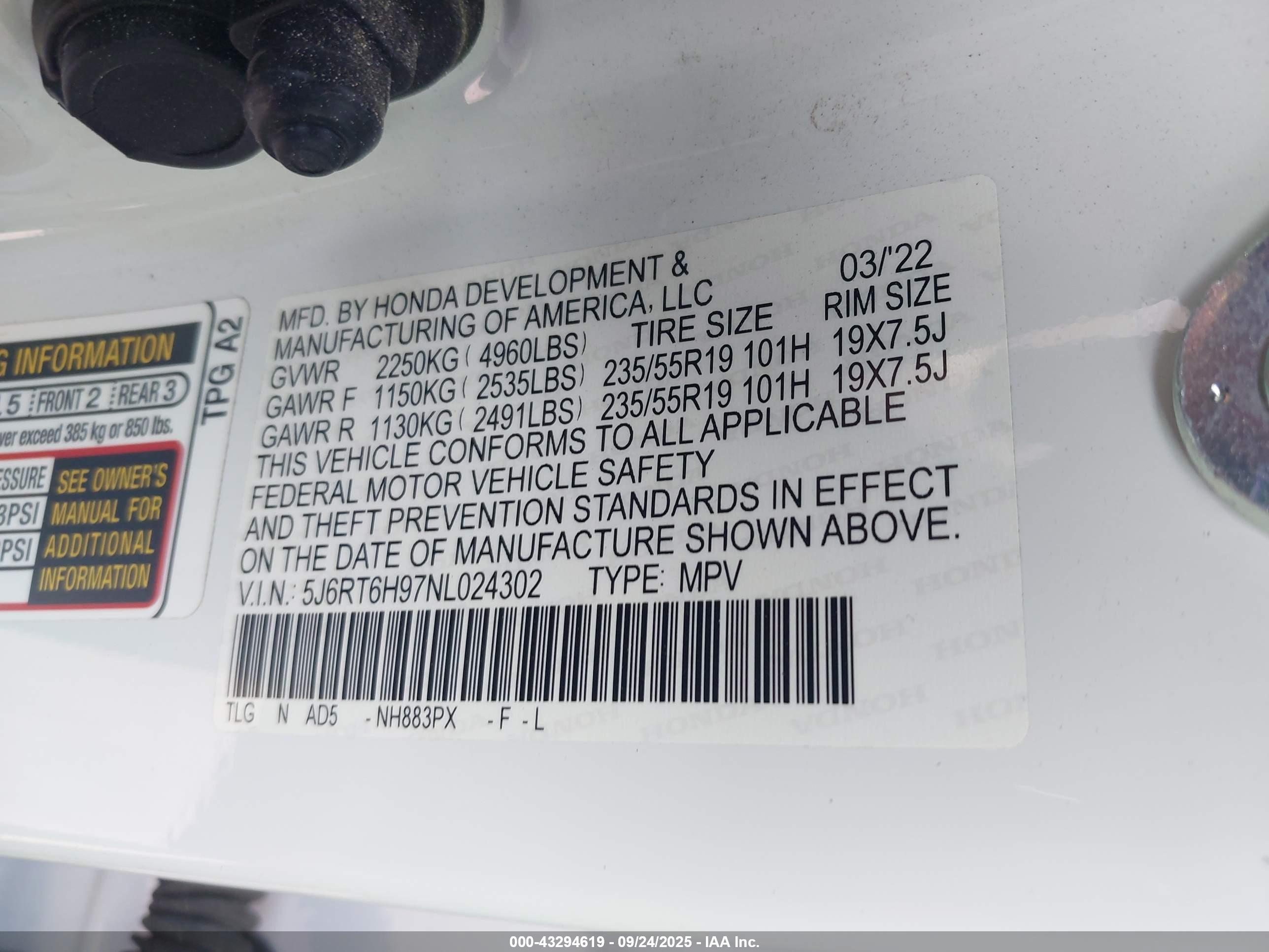 HONDA CR-V image 9