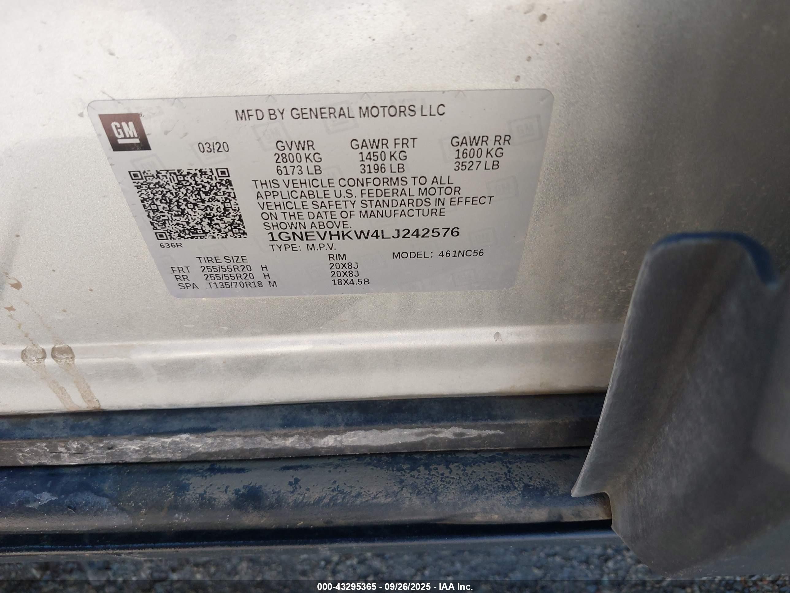 CHEVROLET TRAVERSE image 9