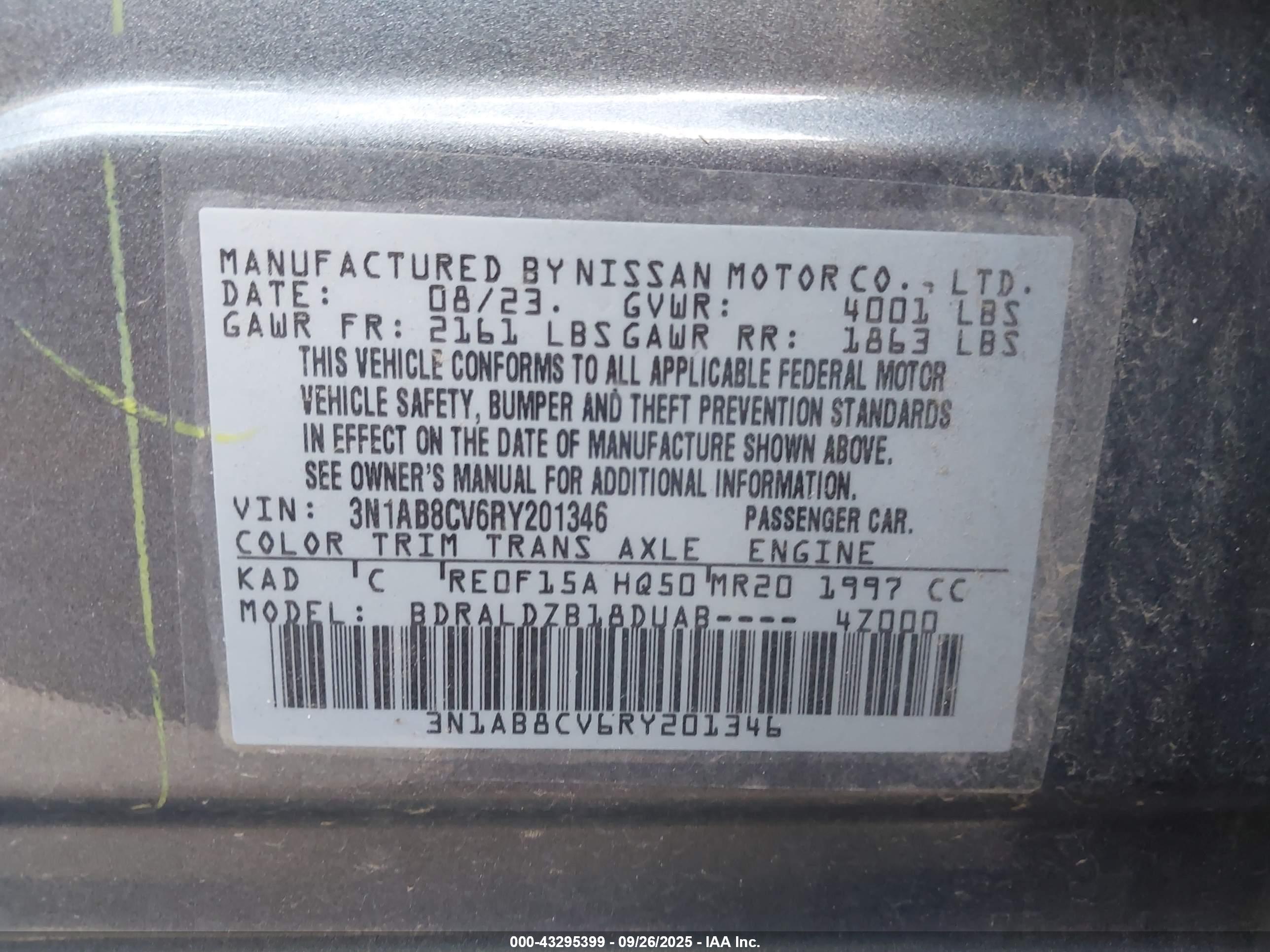 NISSAN SENTRA image 9