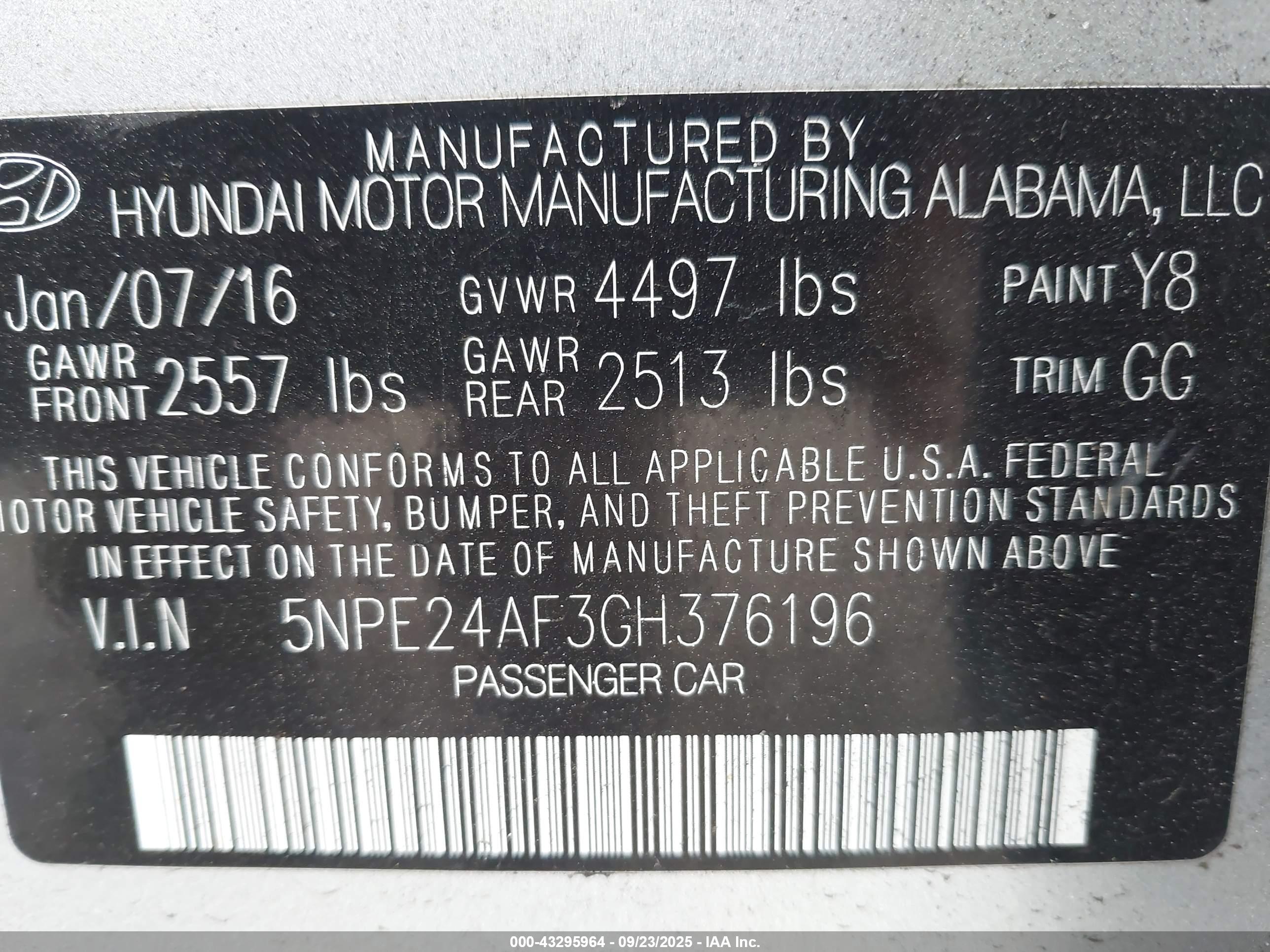 HYUNDAI SONATA image 9