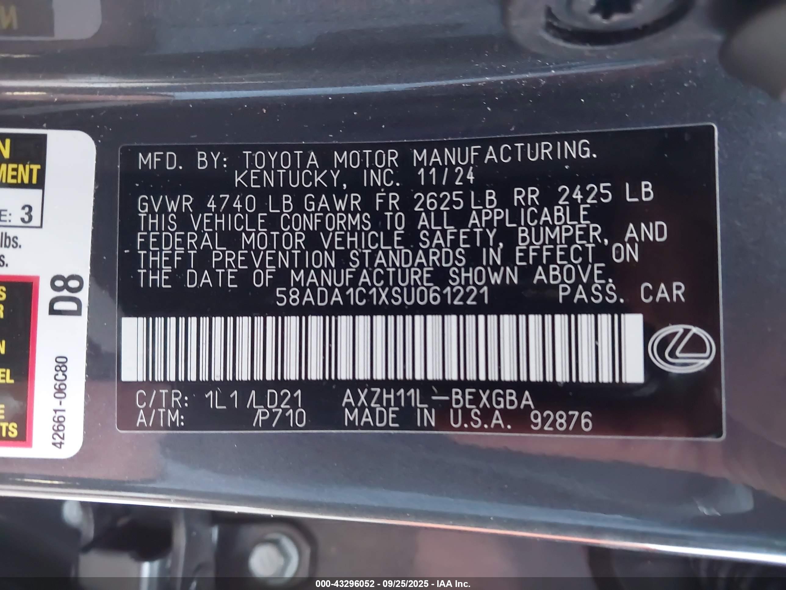 LEXUS ES image 9