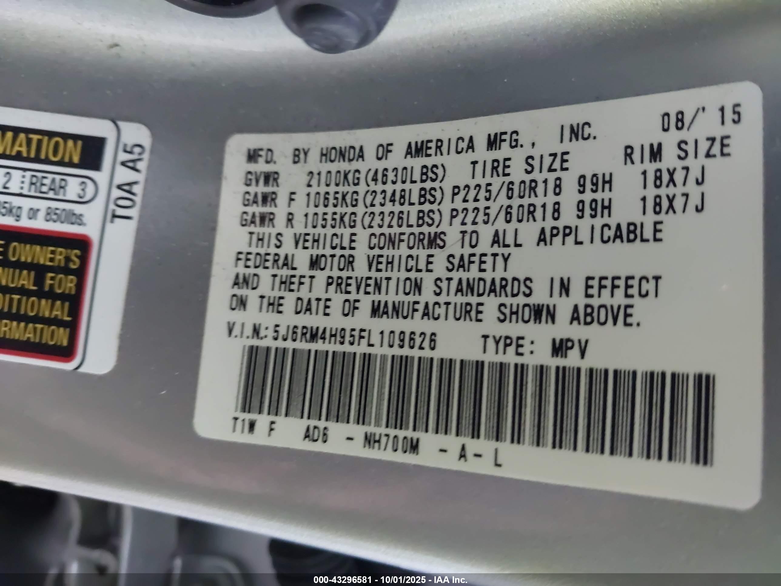 HONDA CR-V image 9