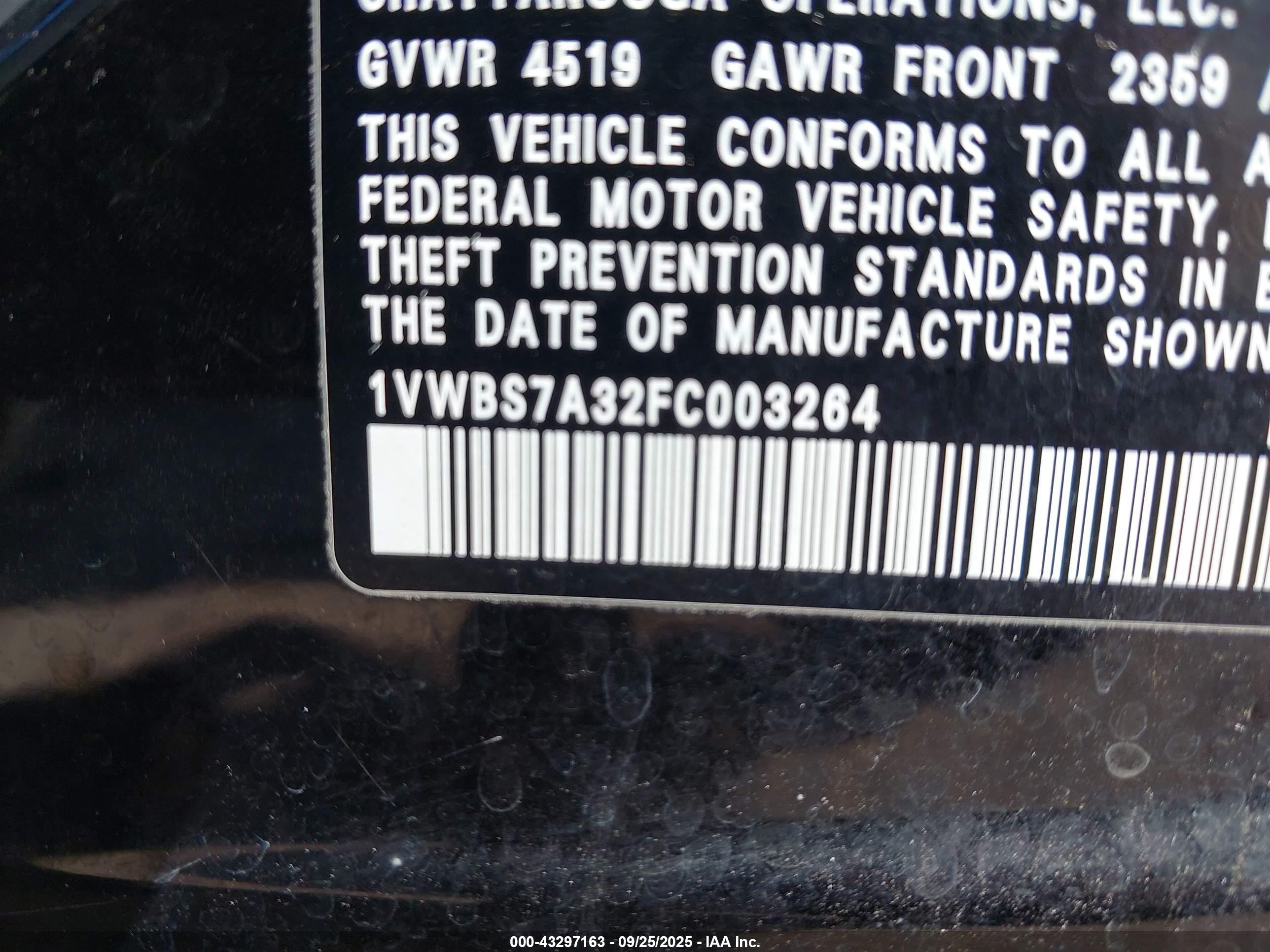 VOLKSWAGEN PASSAT image 9