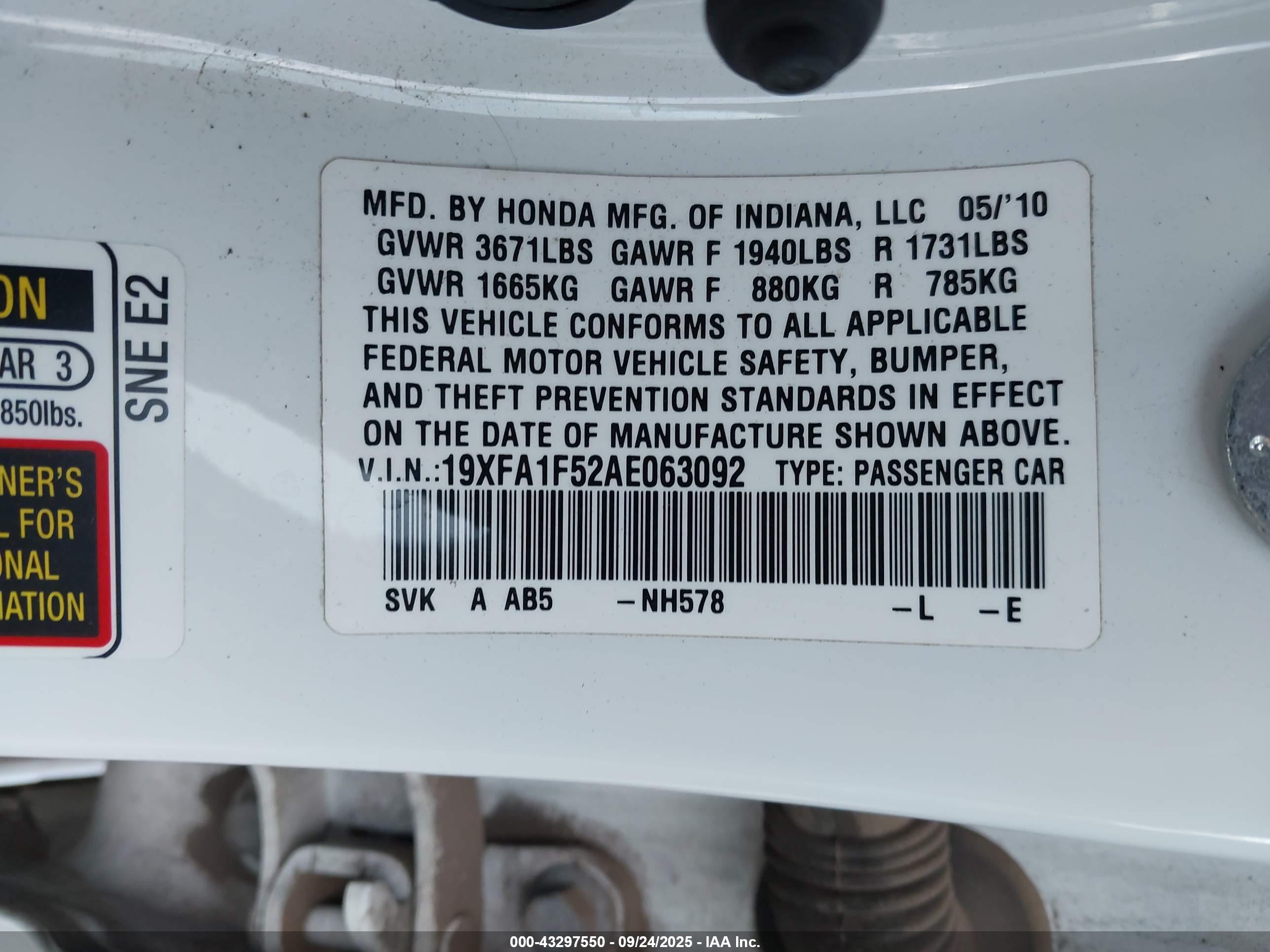 HONDA CIVIC image 9