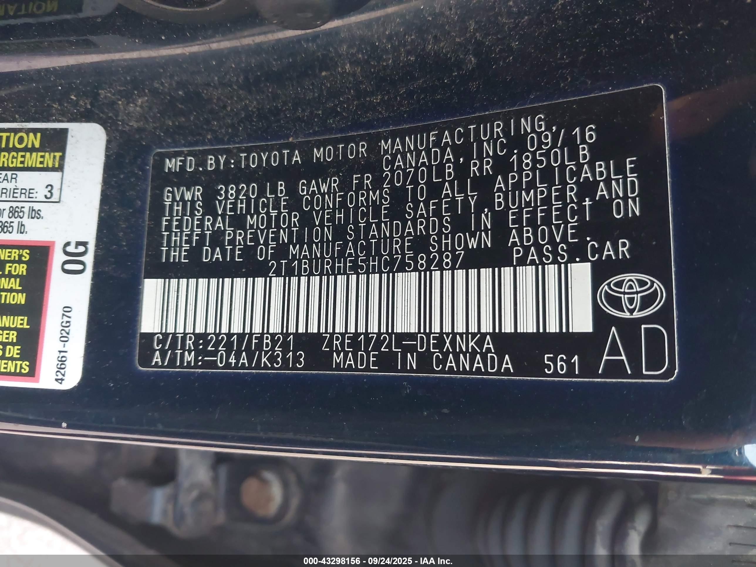 TOYOTA COROLLA image 9