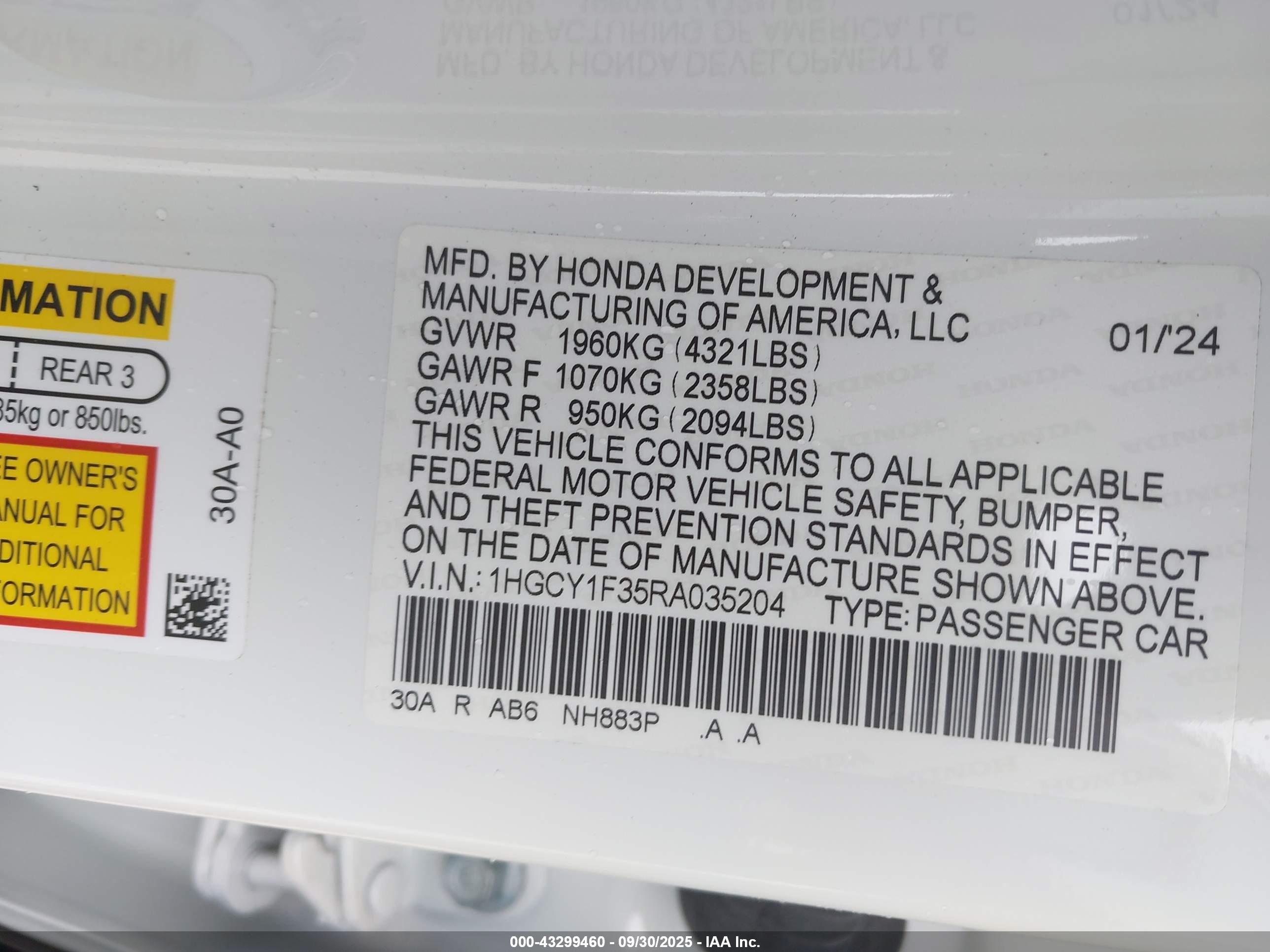 HONDA ACCORD image 9