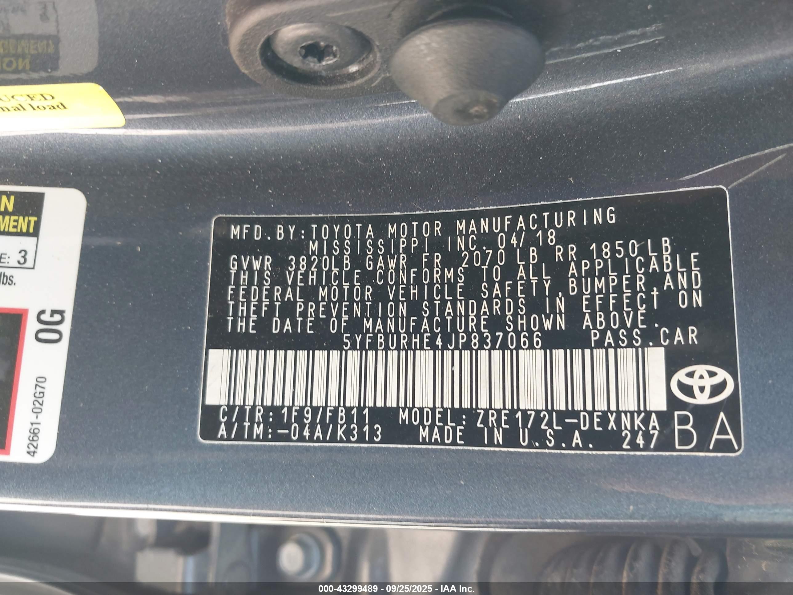 TOYOTA COROLLA image 9