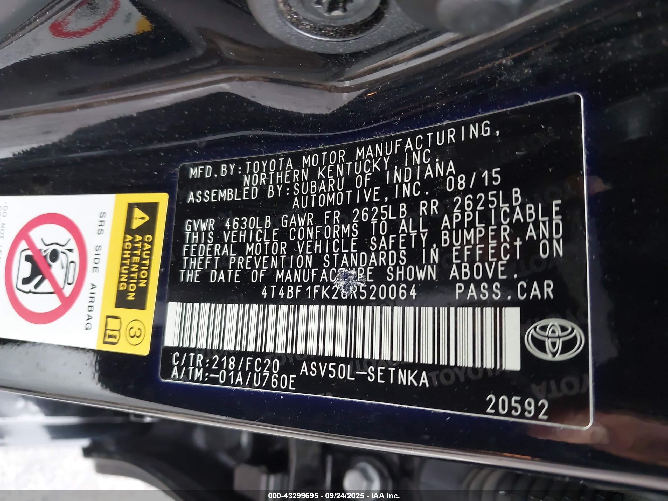 TOYOTA CAMRY image 9
