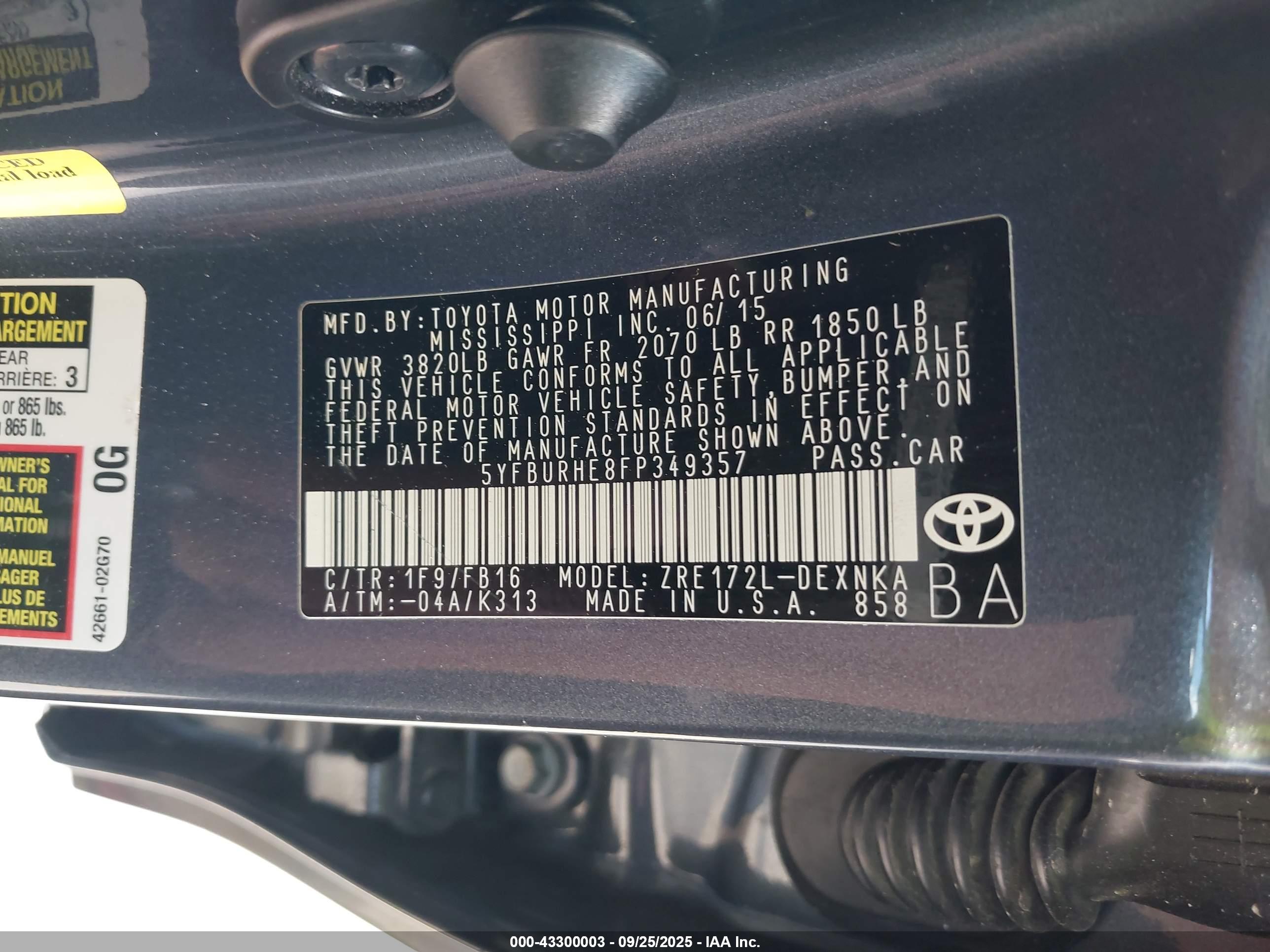 TOYOTA COROLLA image 9