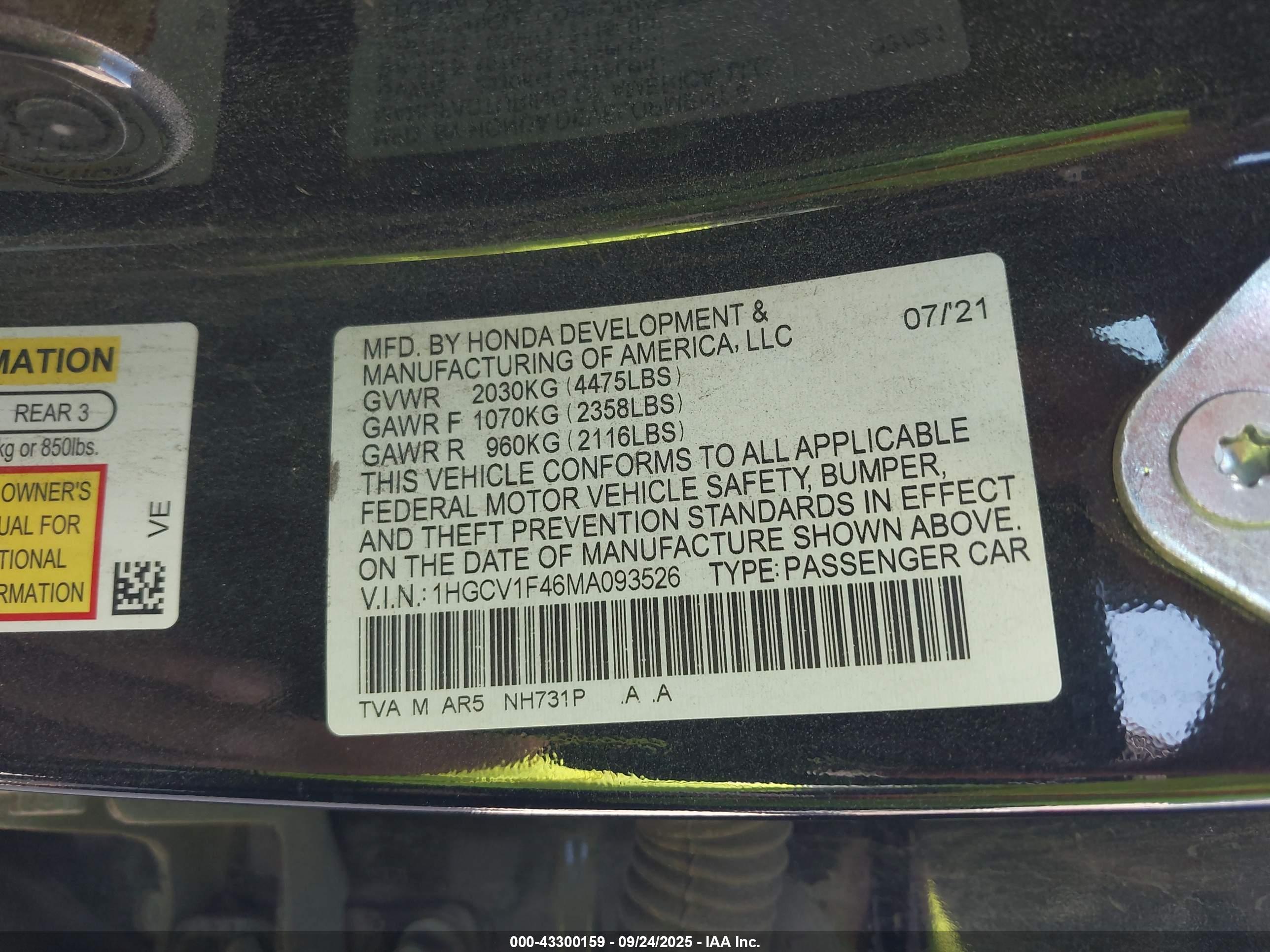 HONDA ACCORD image 9