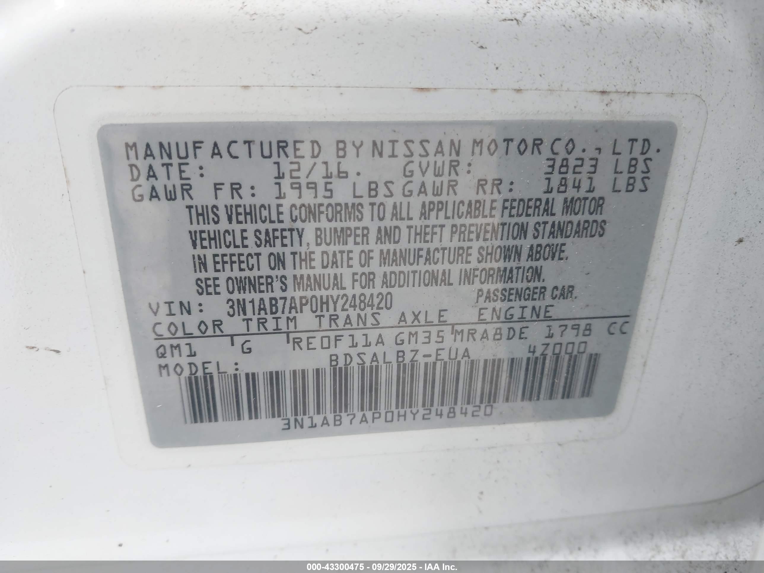 NISSAN SENTRA image 9