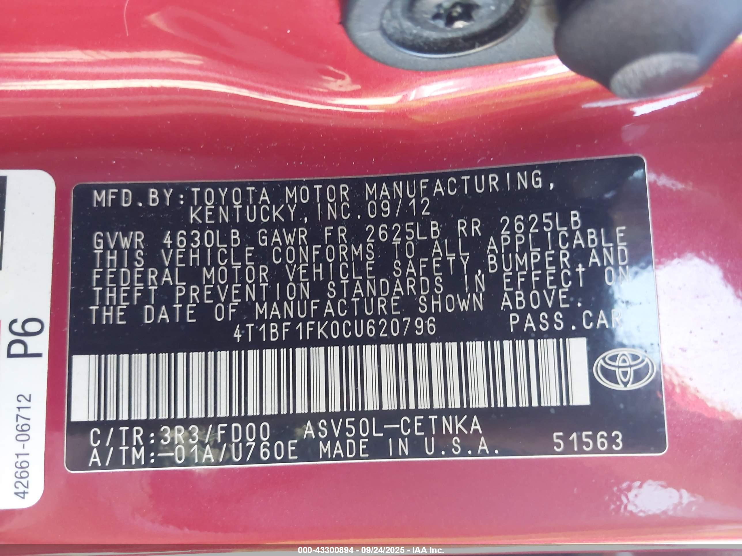 TOYOTA CAMRY image 9