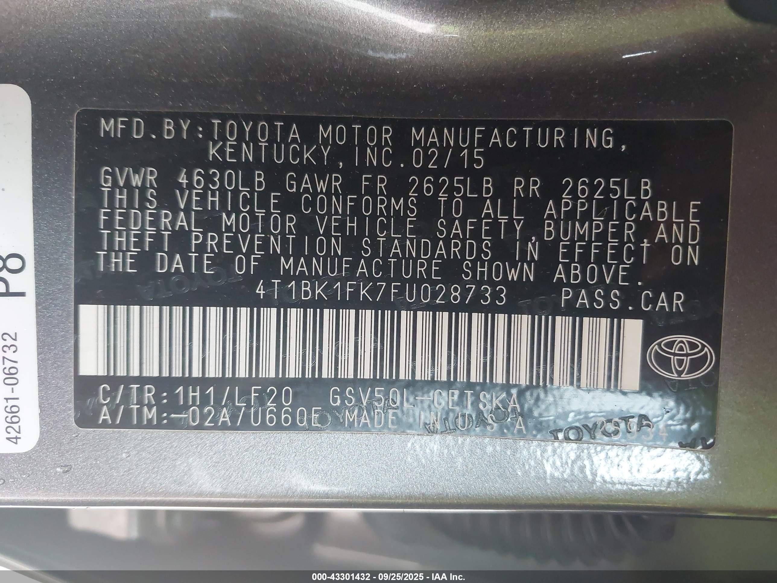 TOYOTA CAMRY image 9