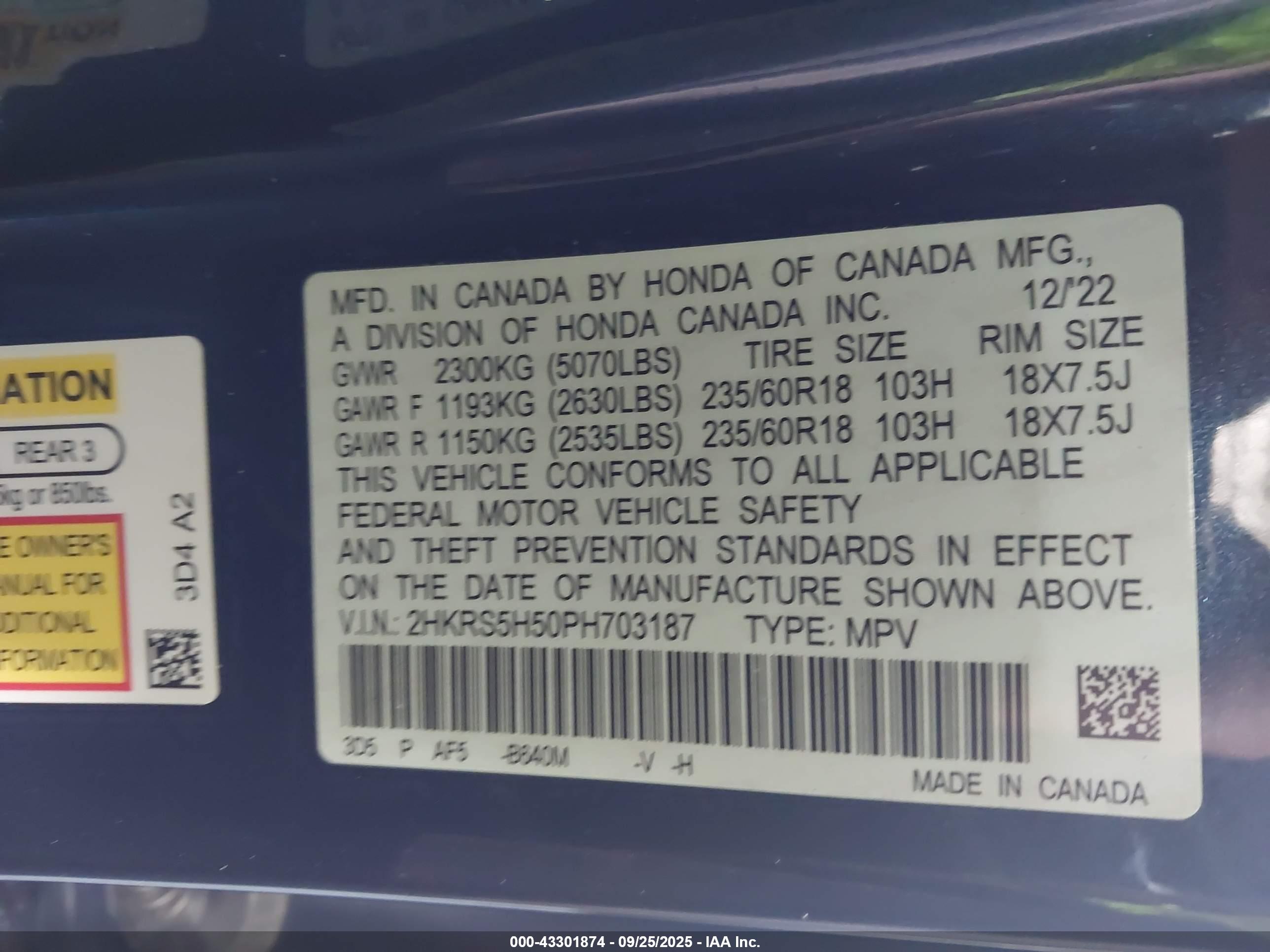 HONDA CR-V image 9