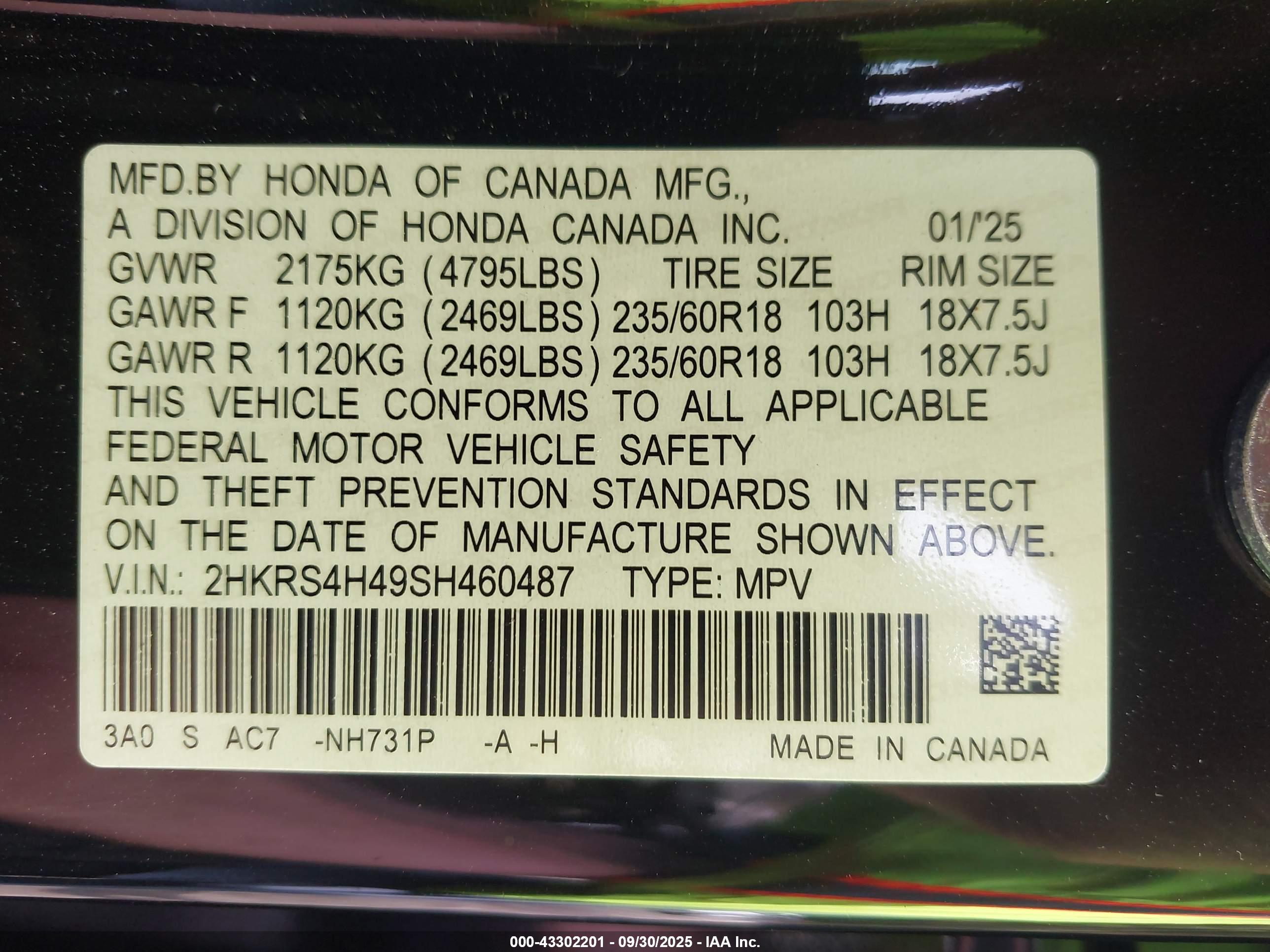 HONDA CR-V image 9