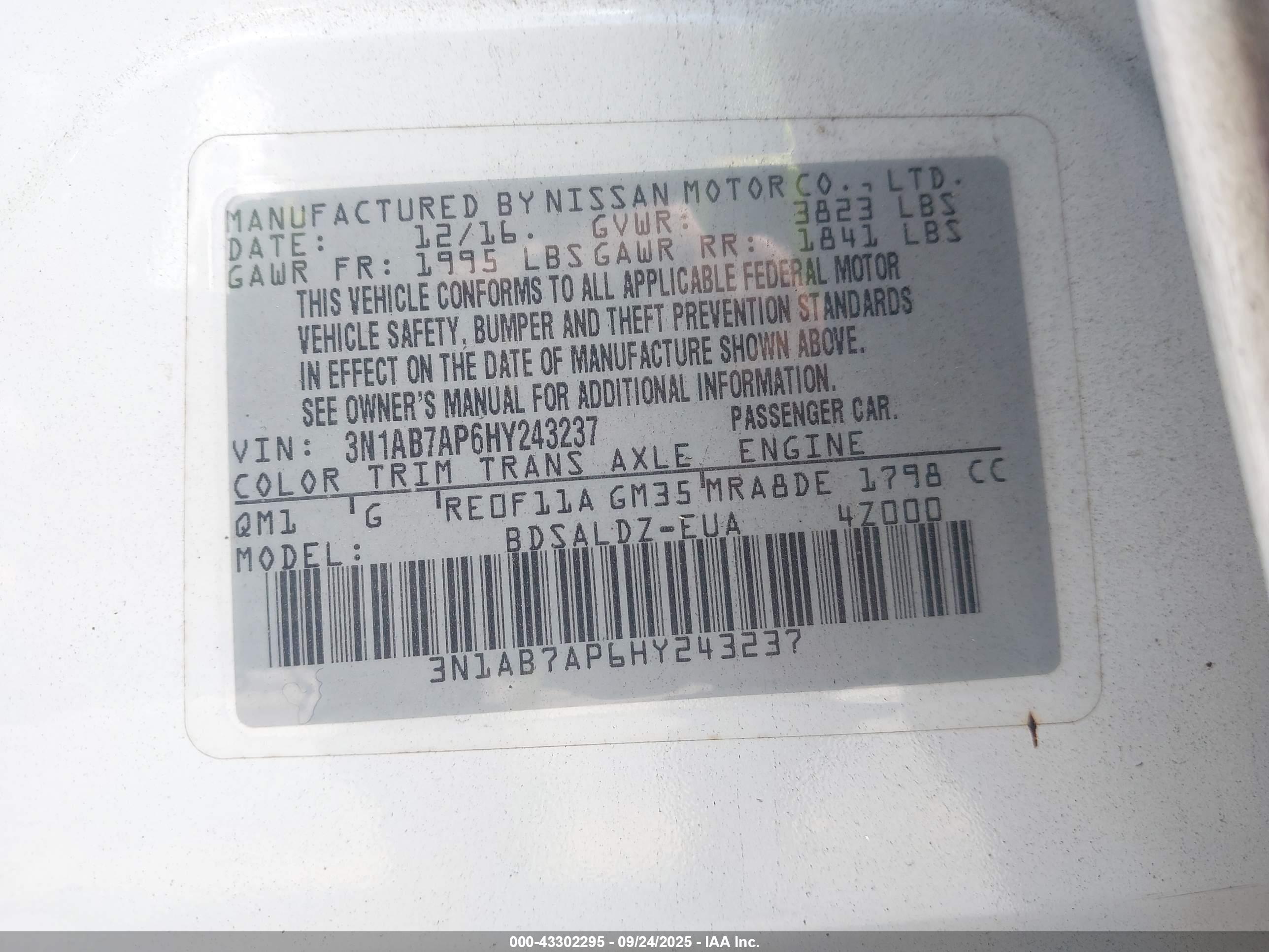 NISSAN SENTRA image 9