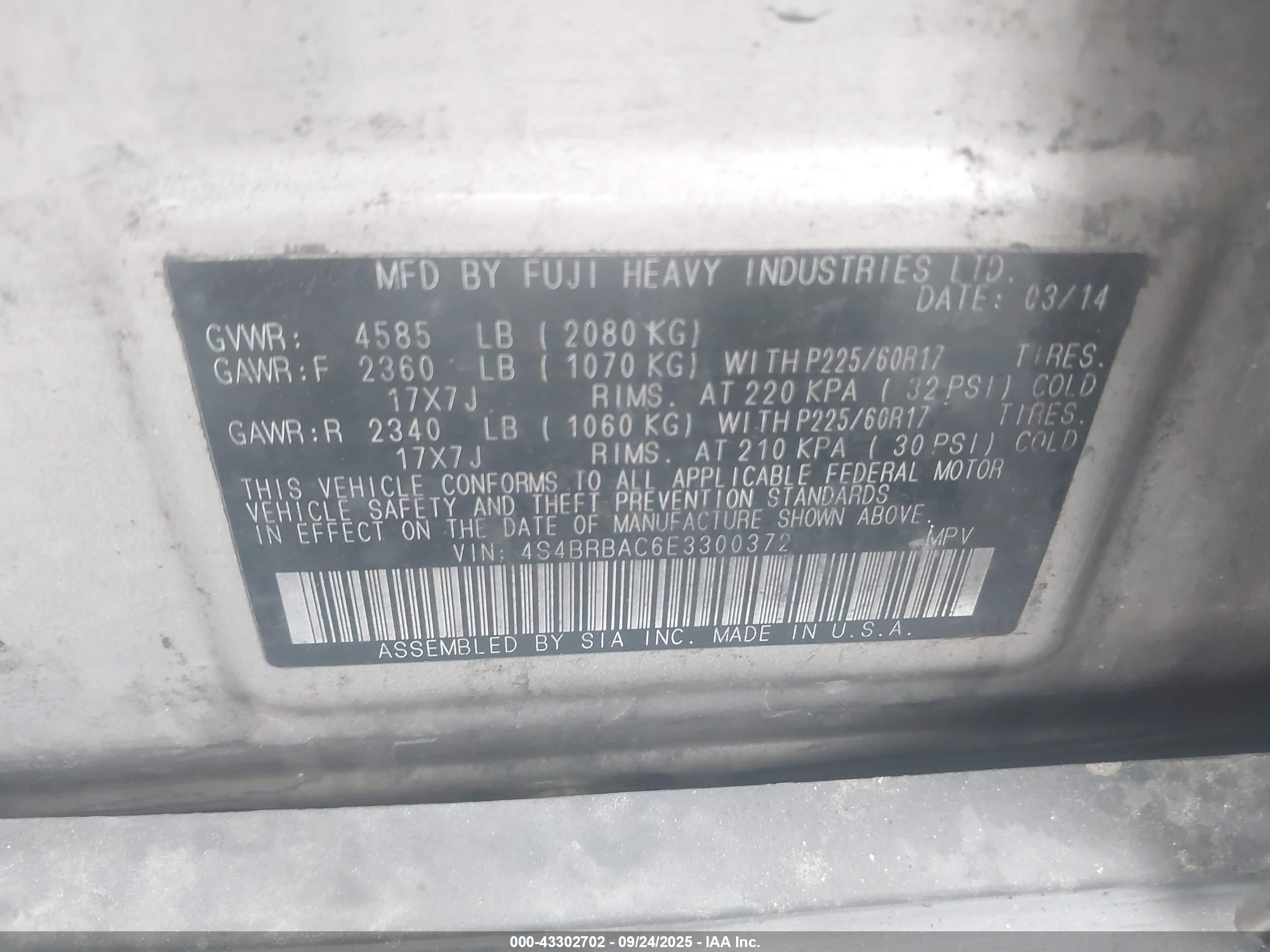 SUBARU OUTBACK image 9