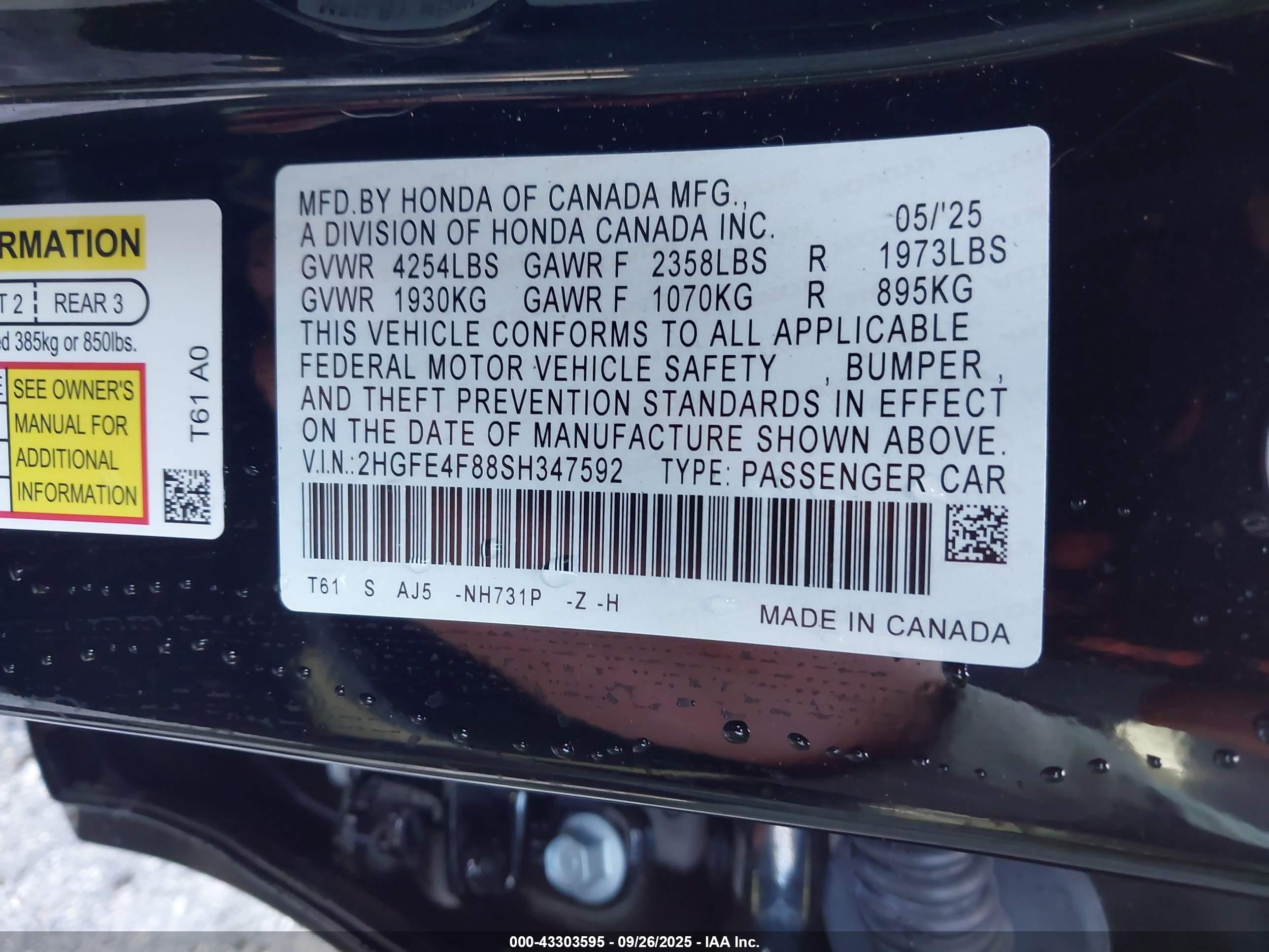 HONDA CIVIC image 9