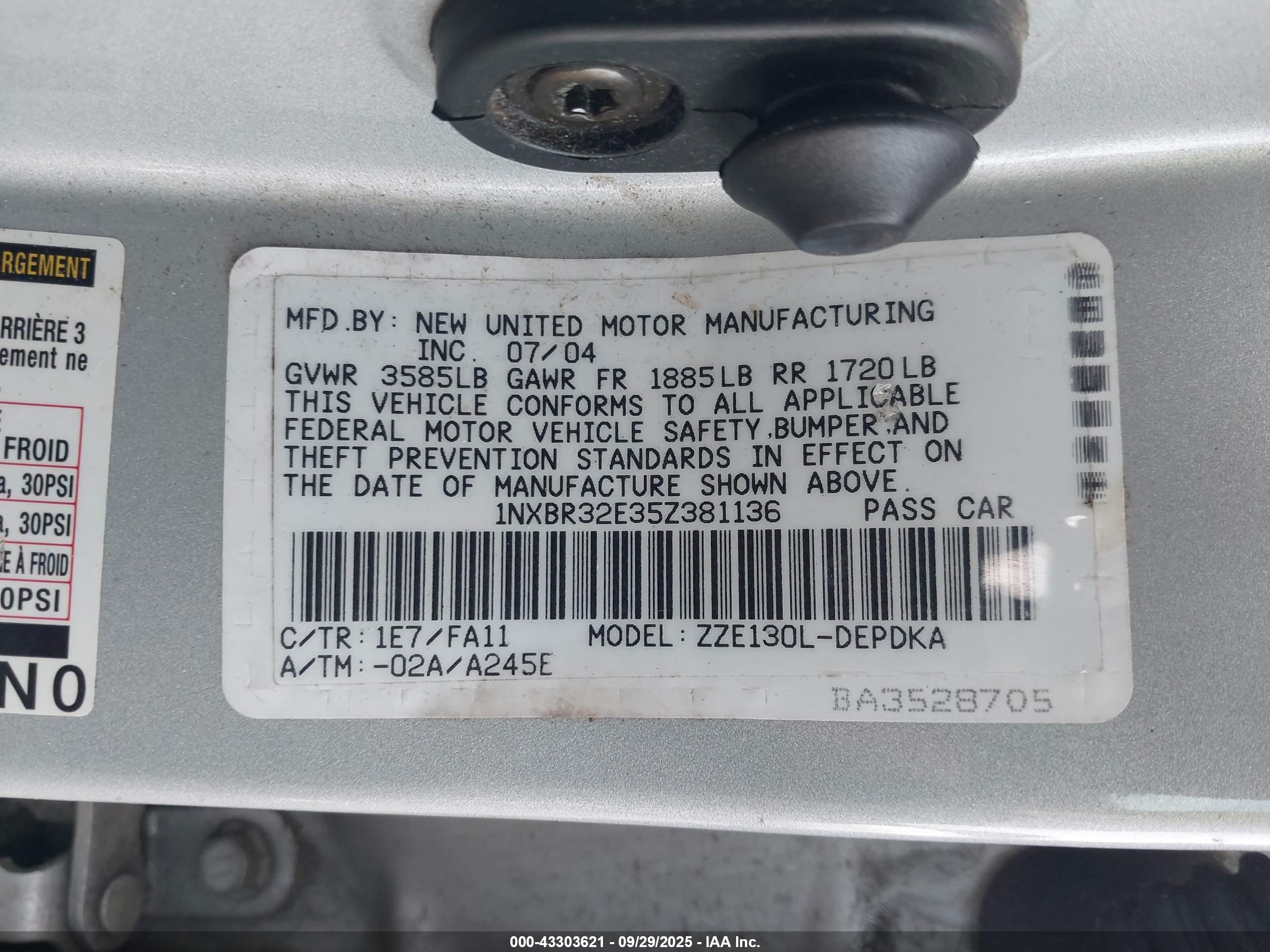 TOYOTA COROLLA image 9