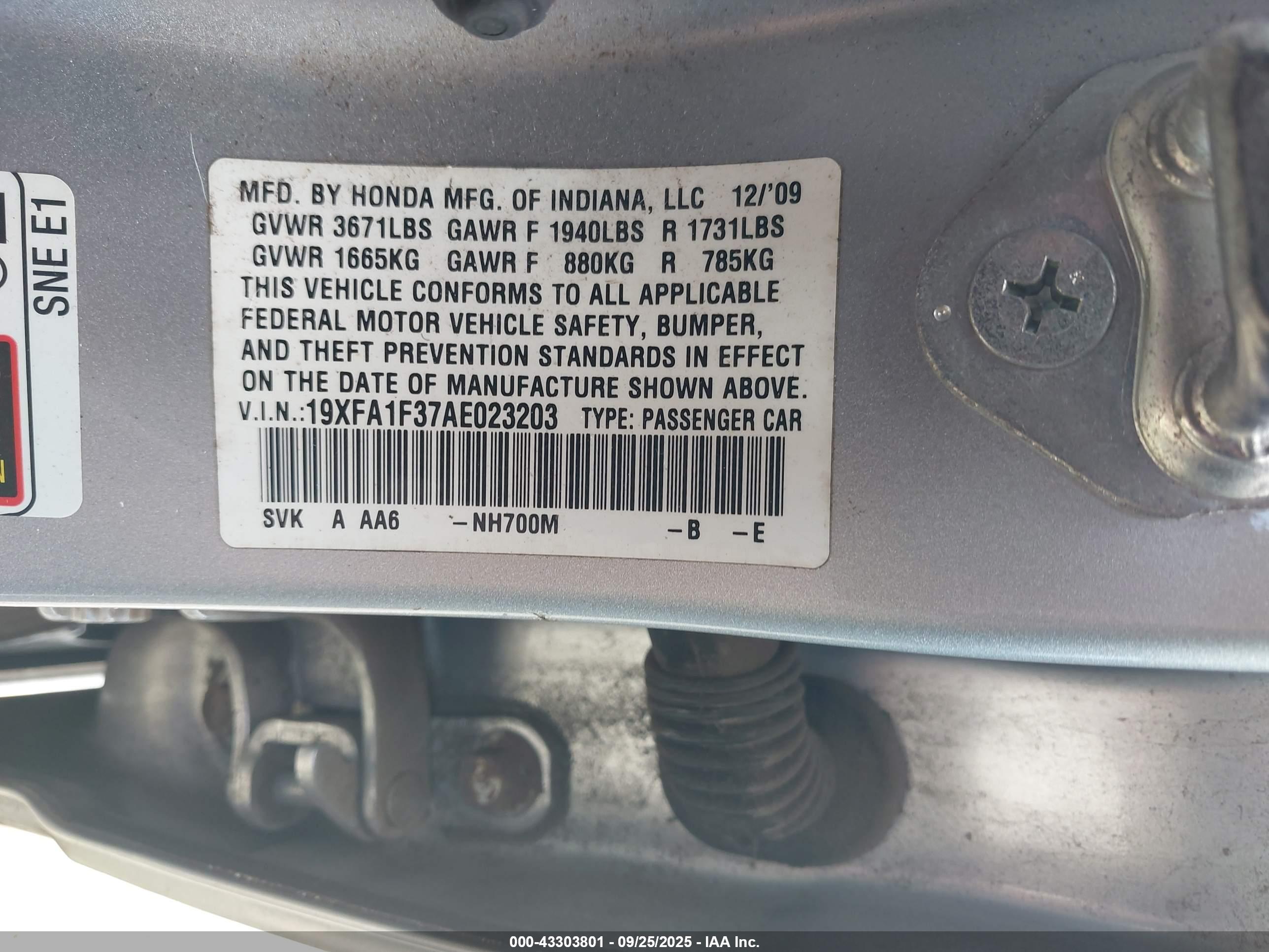 HONDA CIVIC image 9